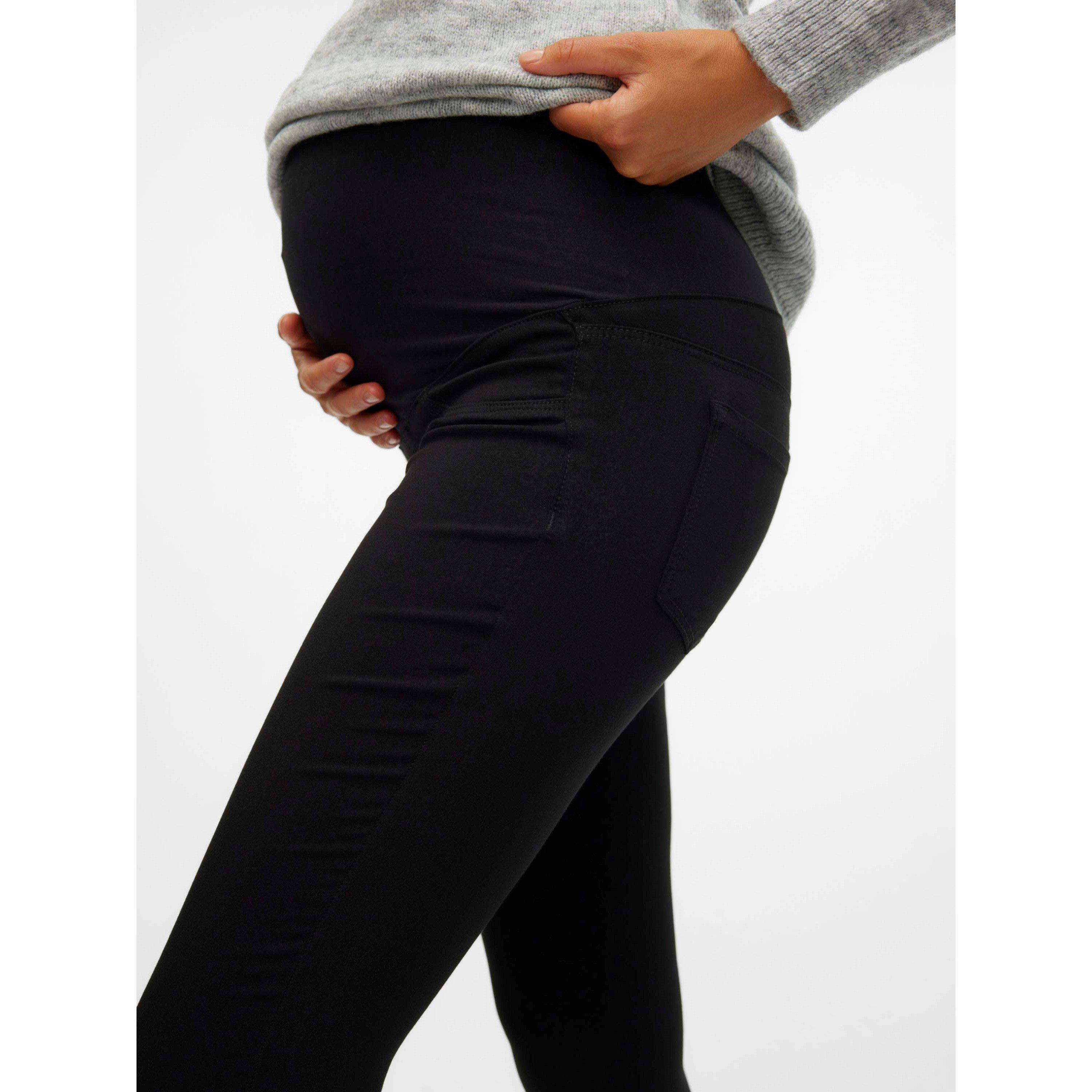 Black Denim - Mamalicious - Mama Slm Jeggings Ld62 - 5