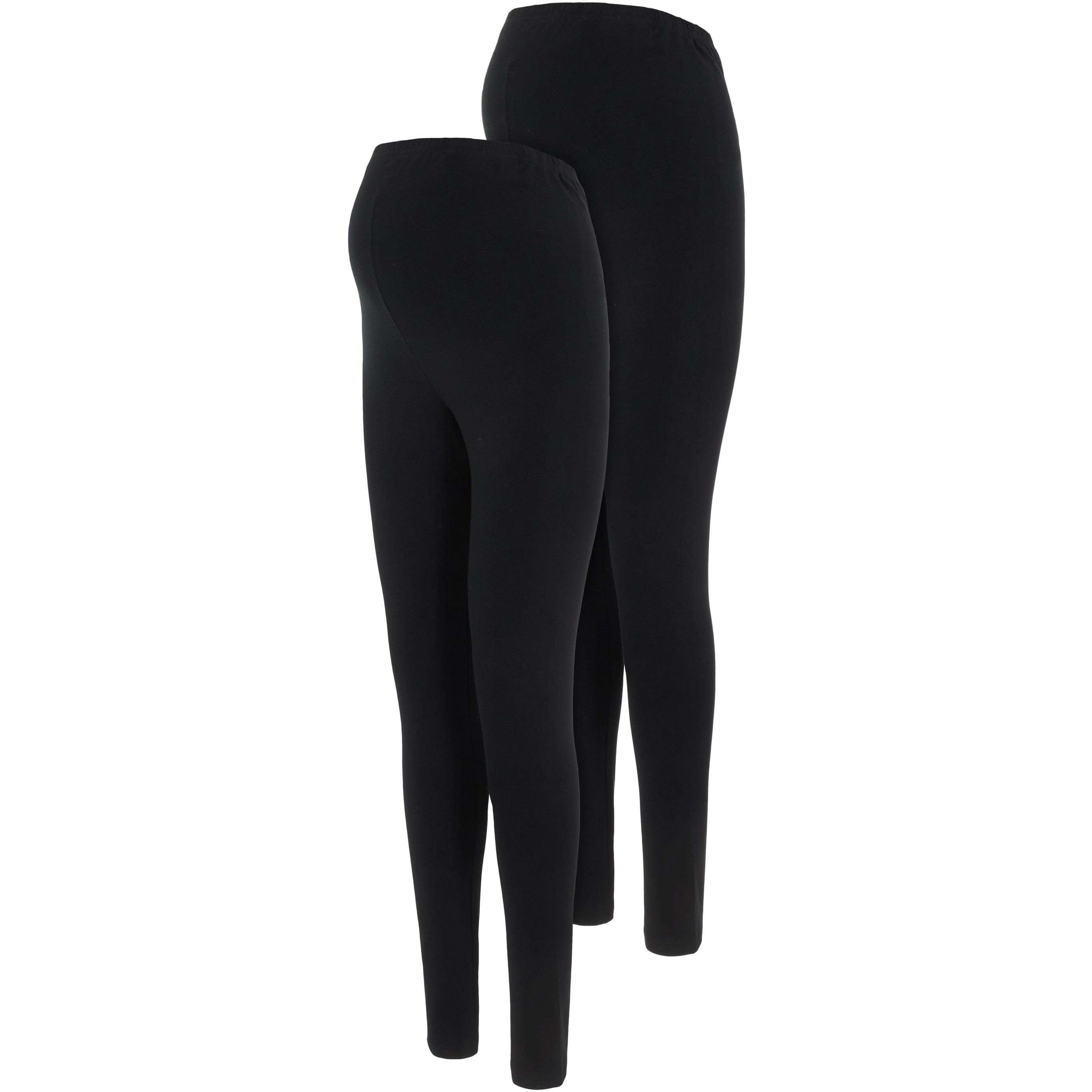 Black - Mamalicious - Maternity 2-Pack Leggings - 1