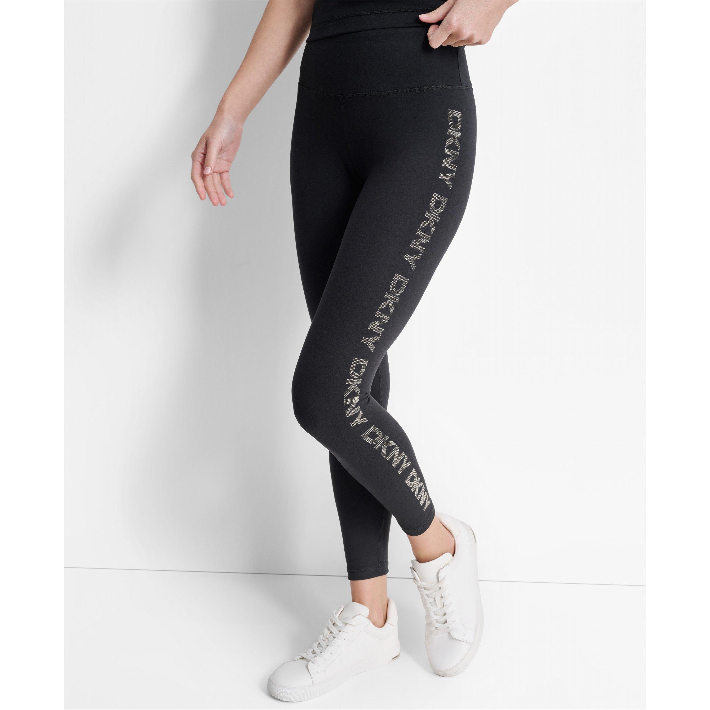 Black/Gunmetal - DKNY - Women's Leggings - 2