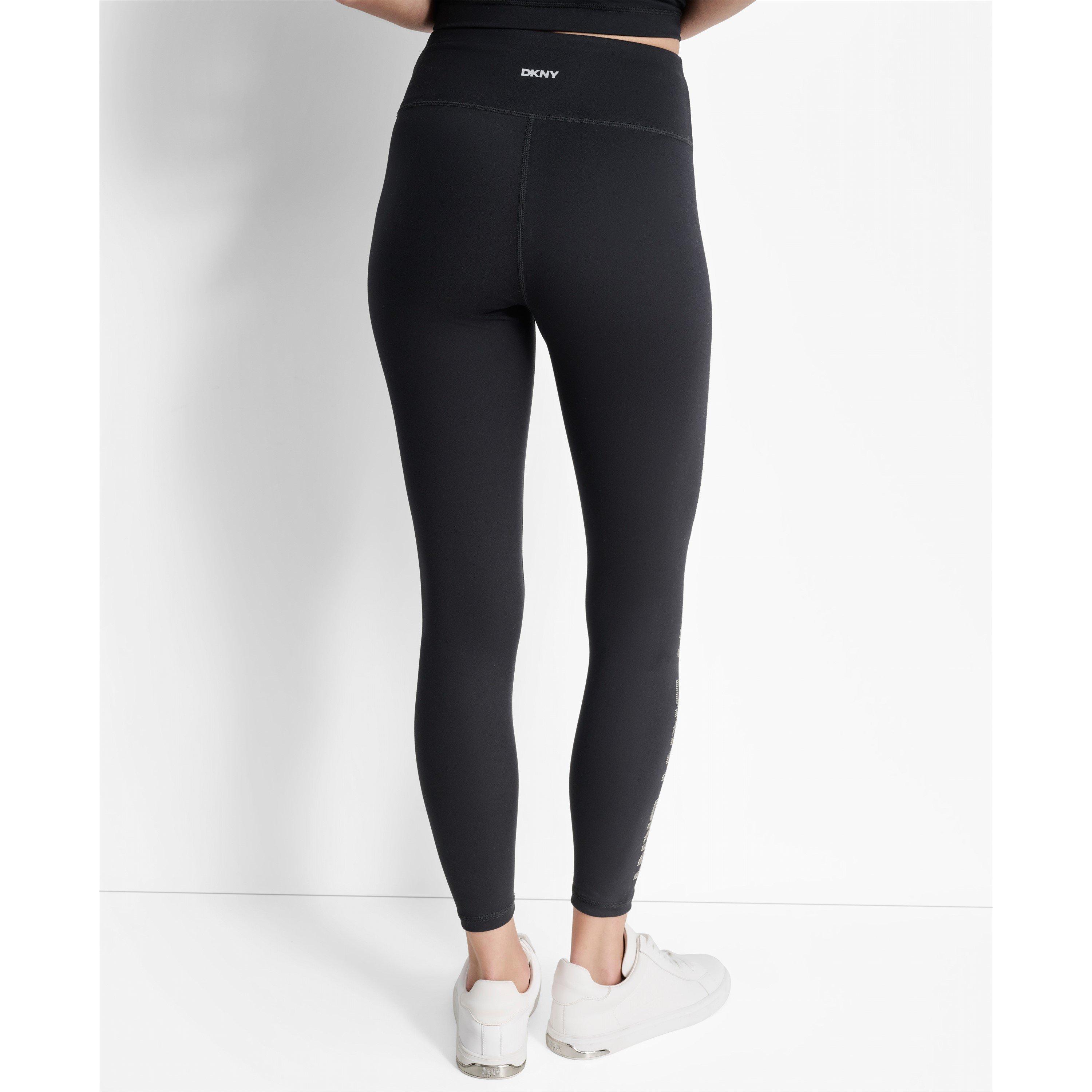 Black/Gunmetal - DKNY - Women's Leggings - 3