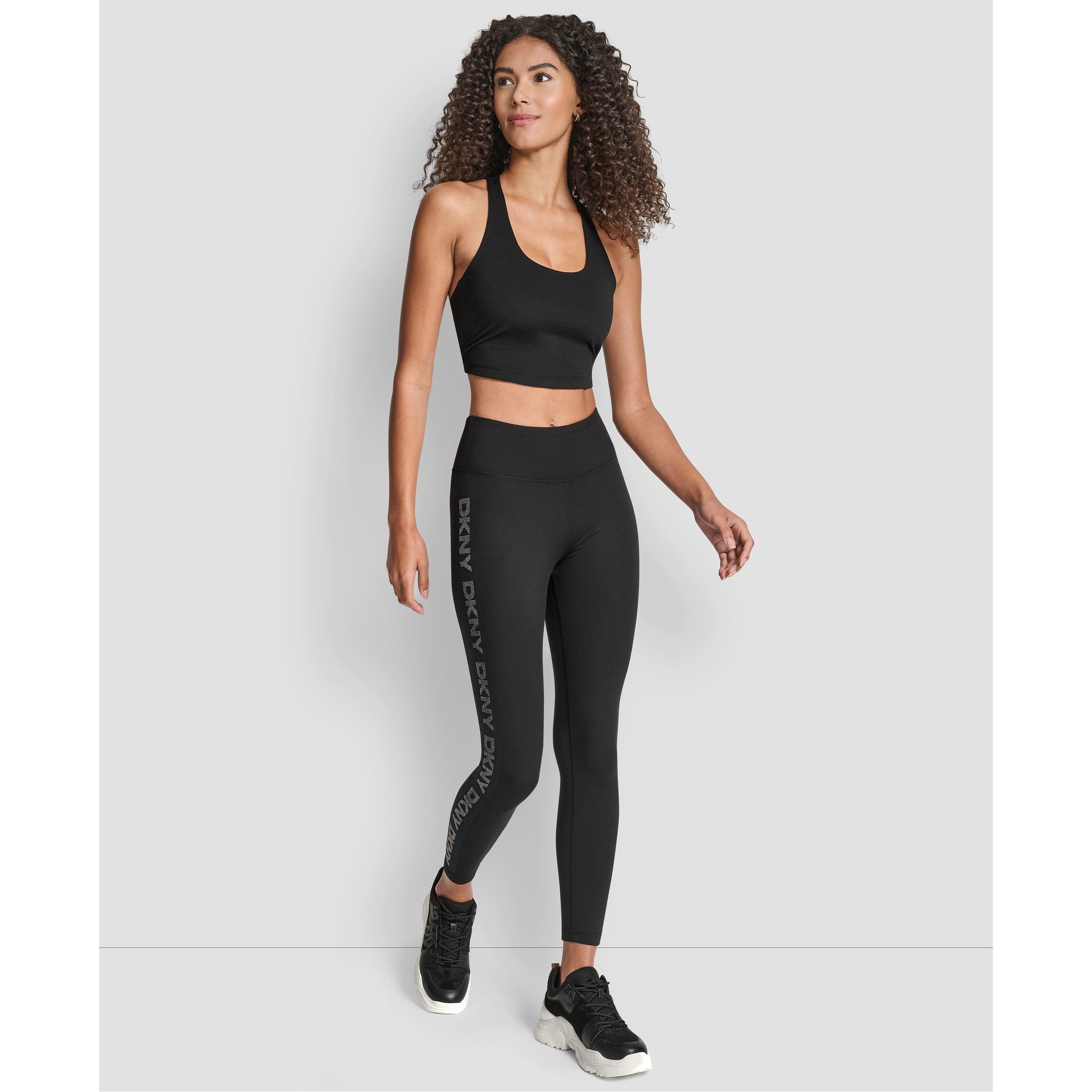 Black/Gunmetal - DKNY - Women's Leggings - 4