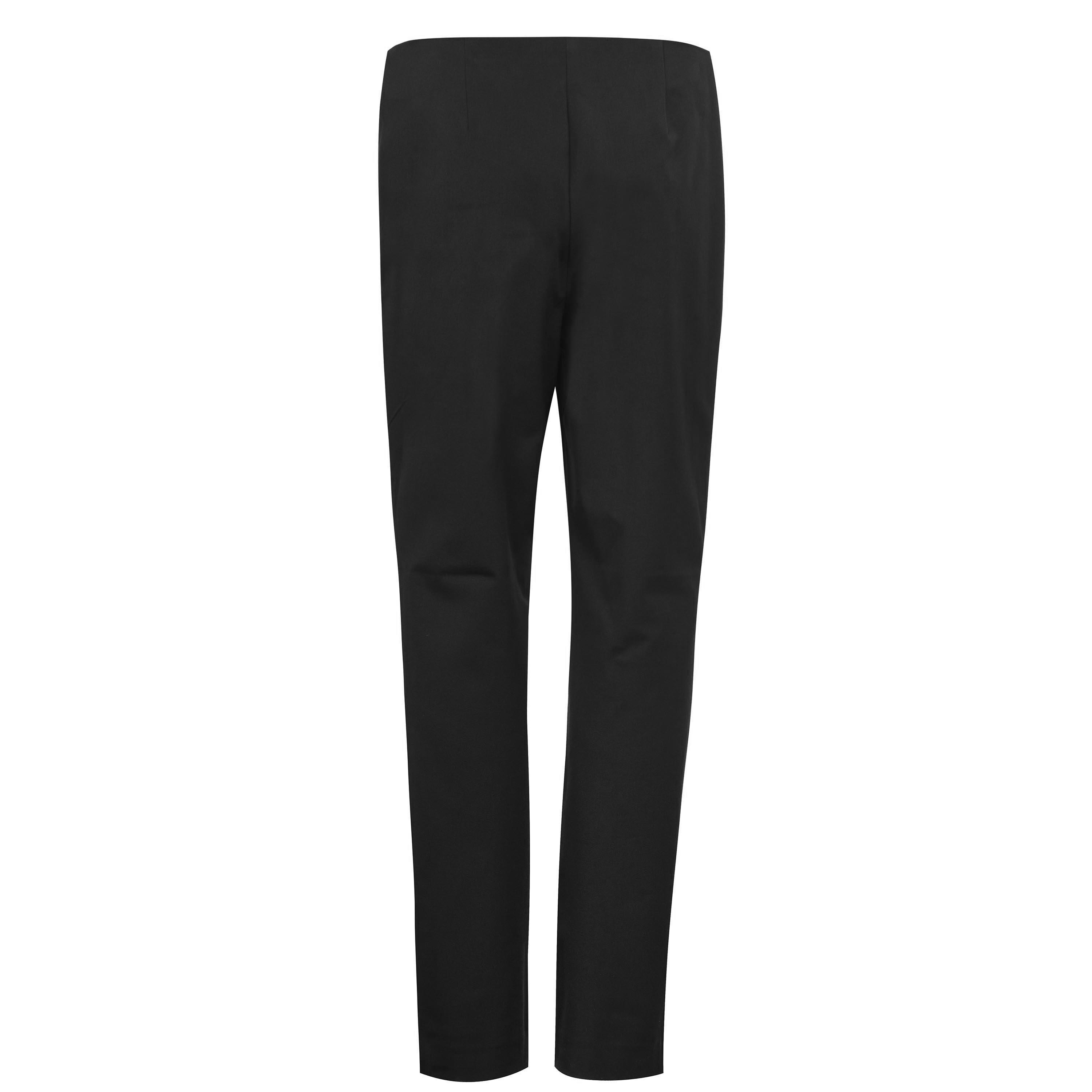 Black - Lauren by Ralph Lauren - Women's Keslina Cotton Ankle Length Mid Rise Skinny Trousers - 2