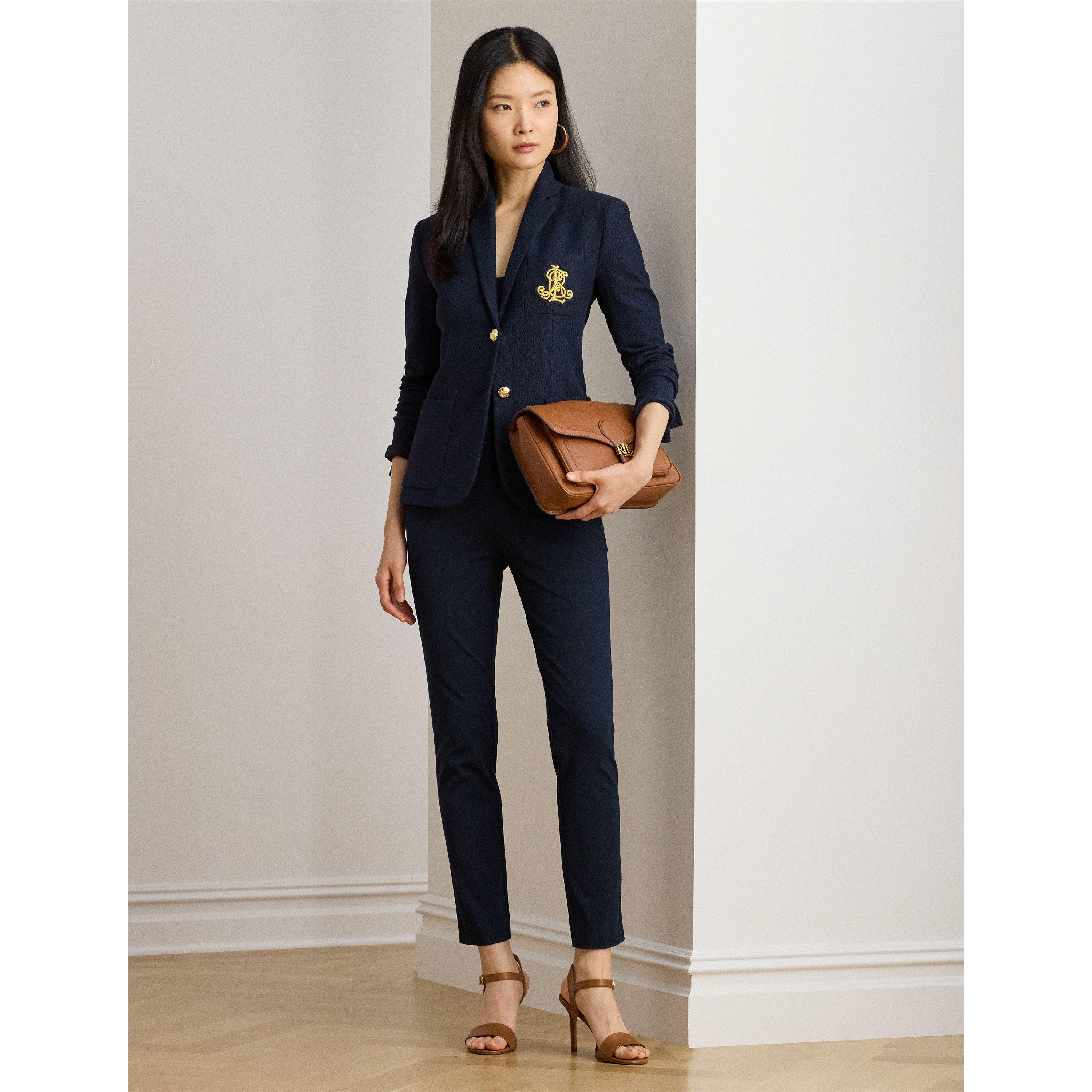 Lauren Navy - Lauren by Ralph Lauren - Women's Keslina Skinny Trousers - 6