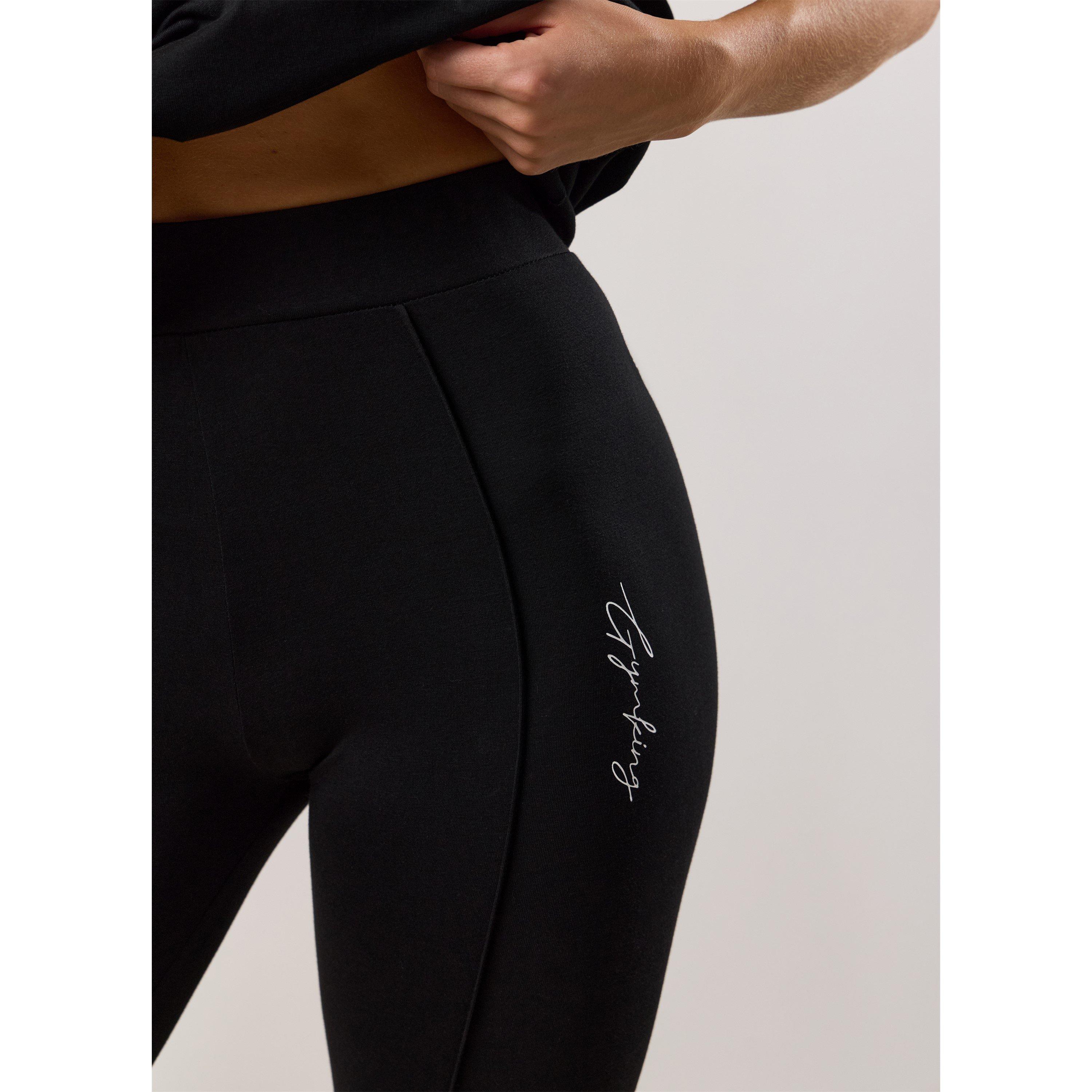 Zwart - Gym King - Gym King Reset Cotton Jersey Legging - 5