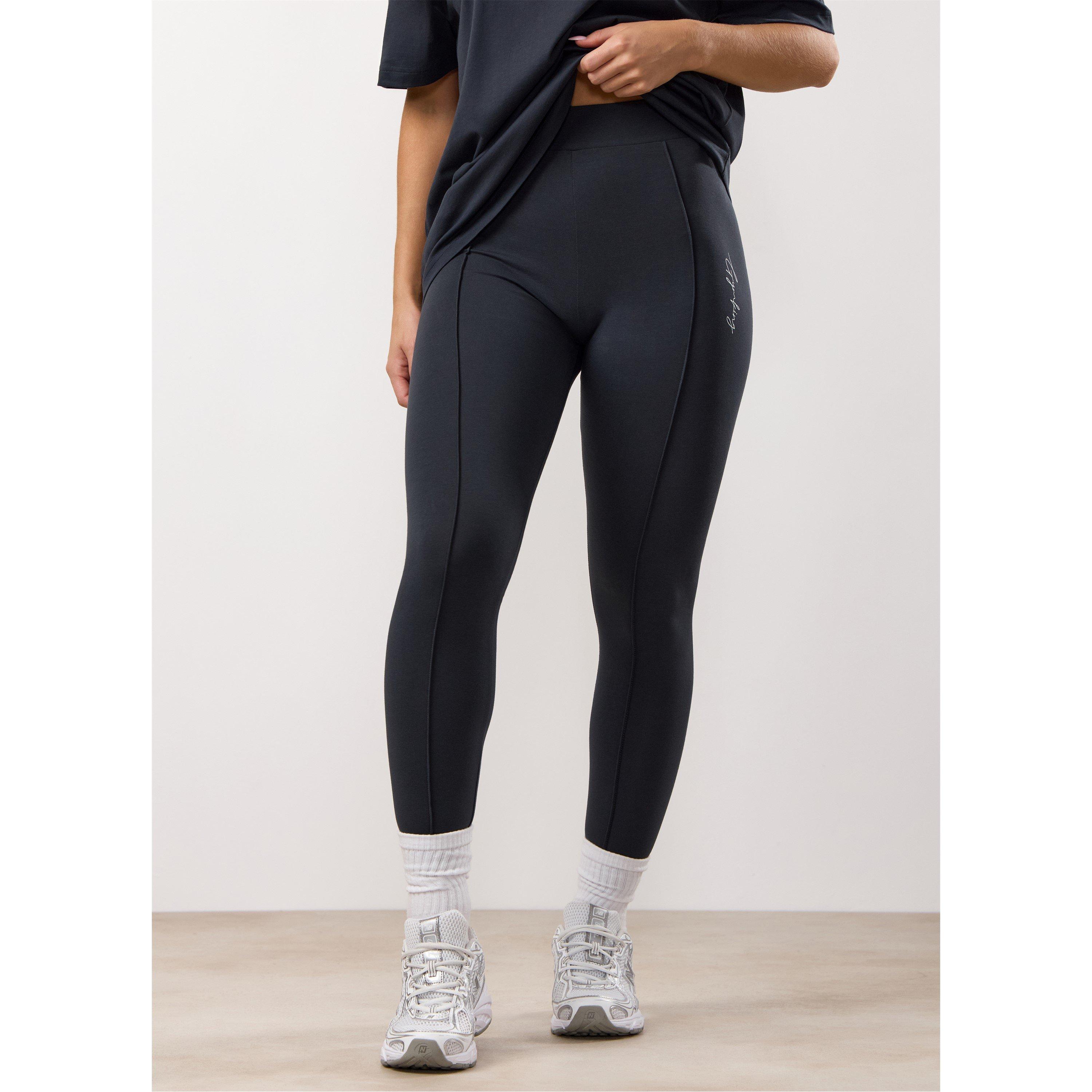 Blu Notte - Gym King - Women's High Waisted Full Length Cotton Leggings - 3