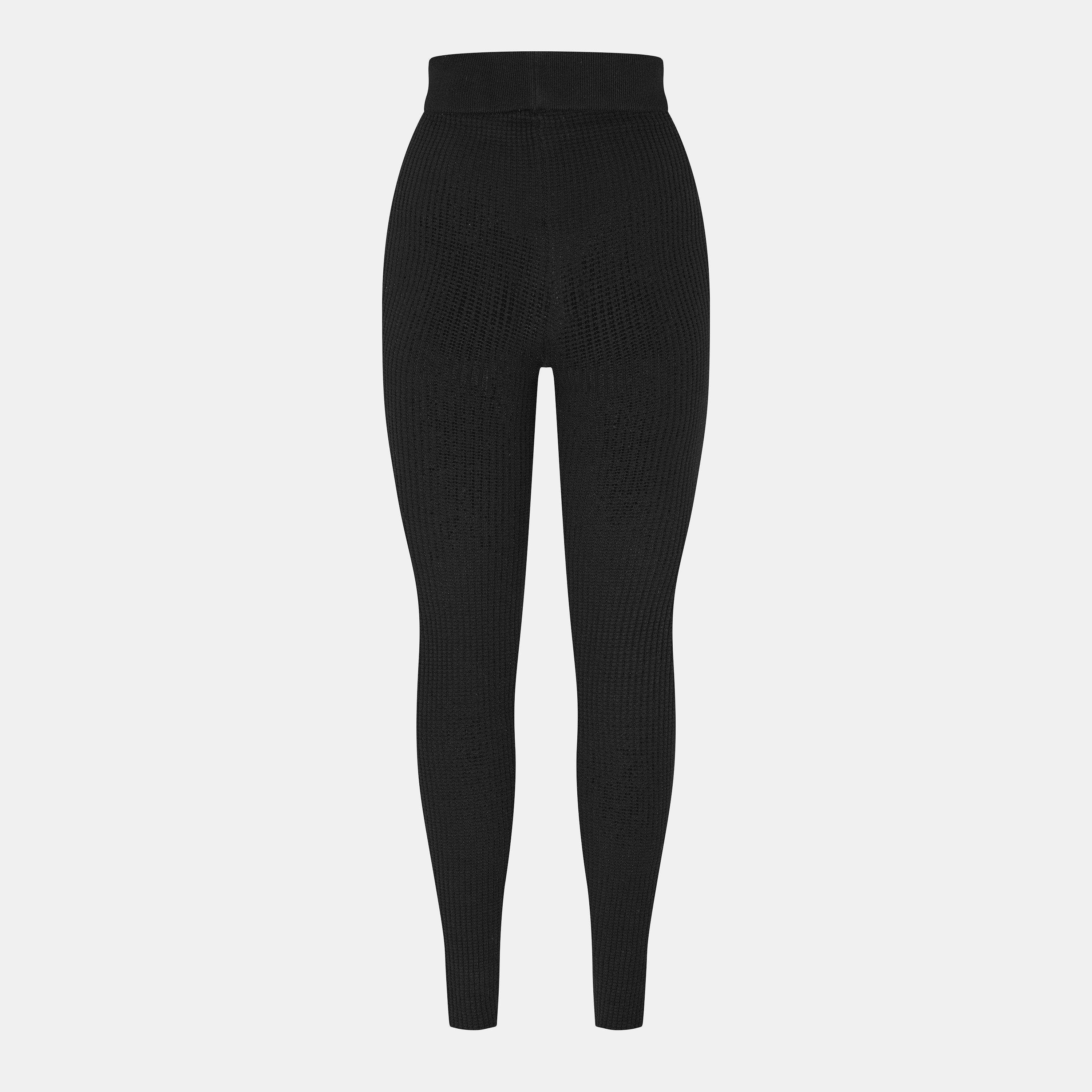 Jet Black - Fear Of God Essentials - Women's Waffle Leggings - 2