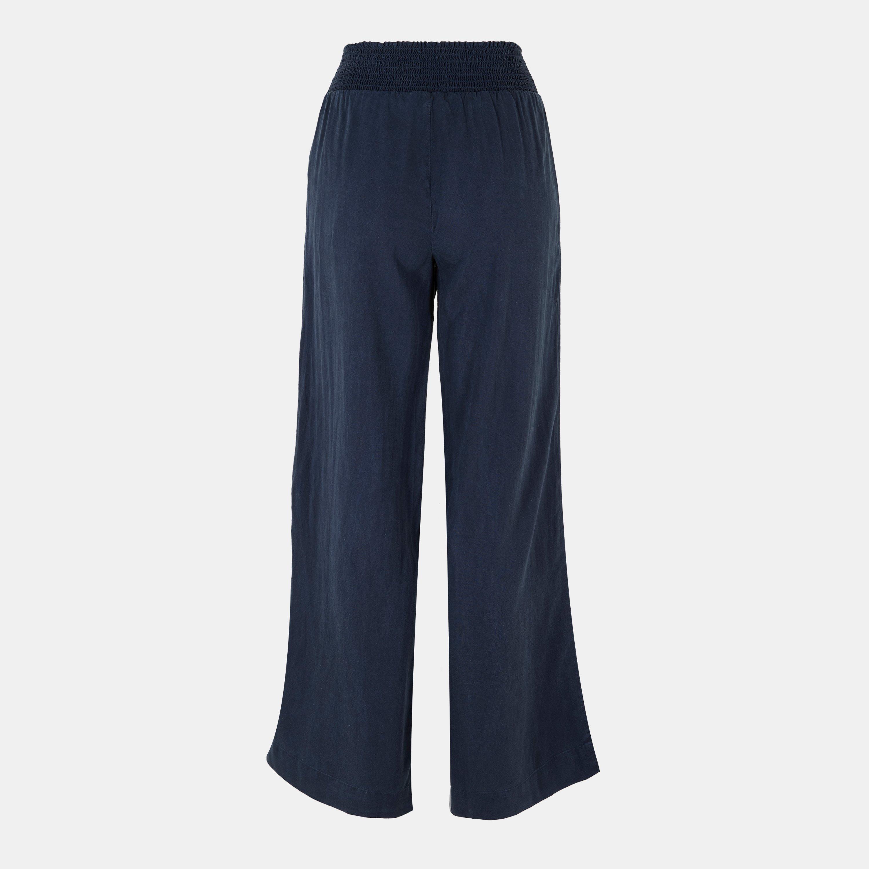 Endless Sea - Bella Dahl - Women's Smock Waist Wide Leg Trousers - 2