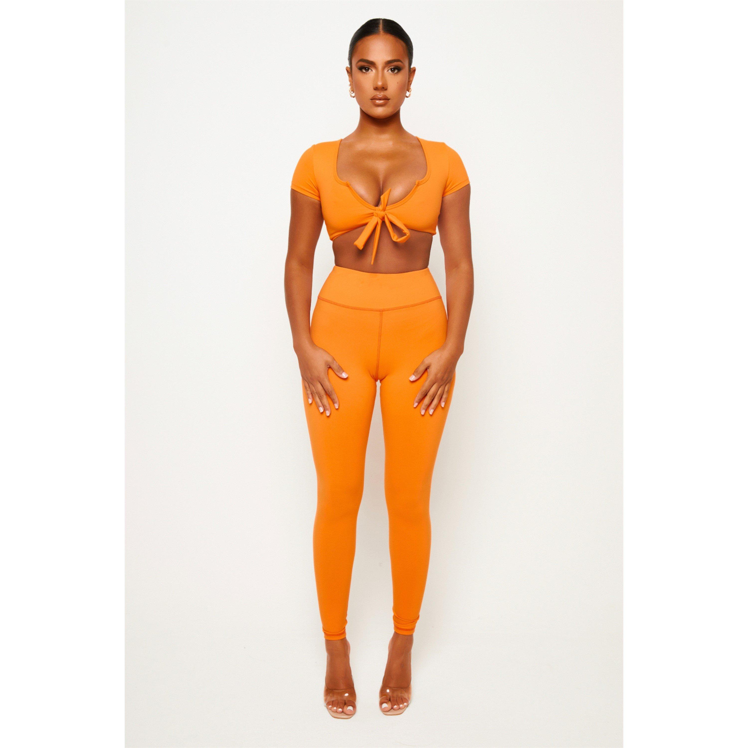 Orange - Honeyz - Leggings - 2