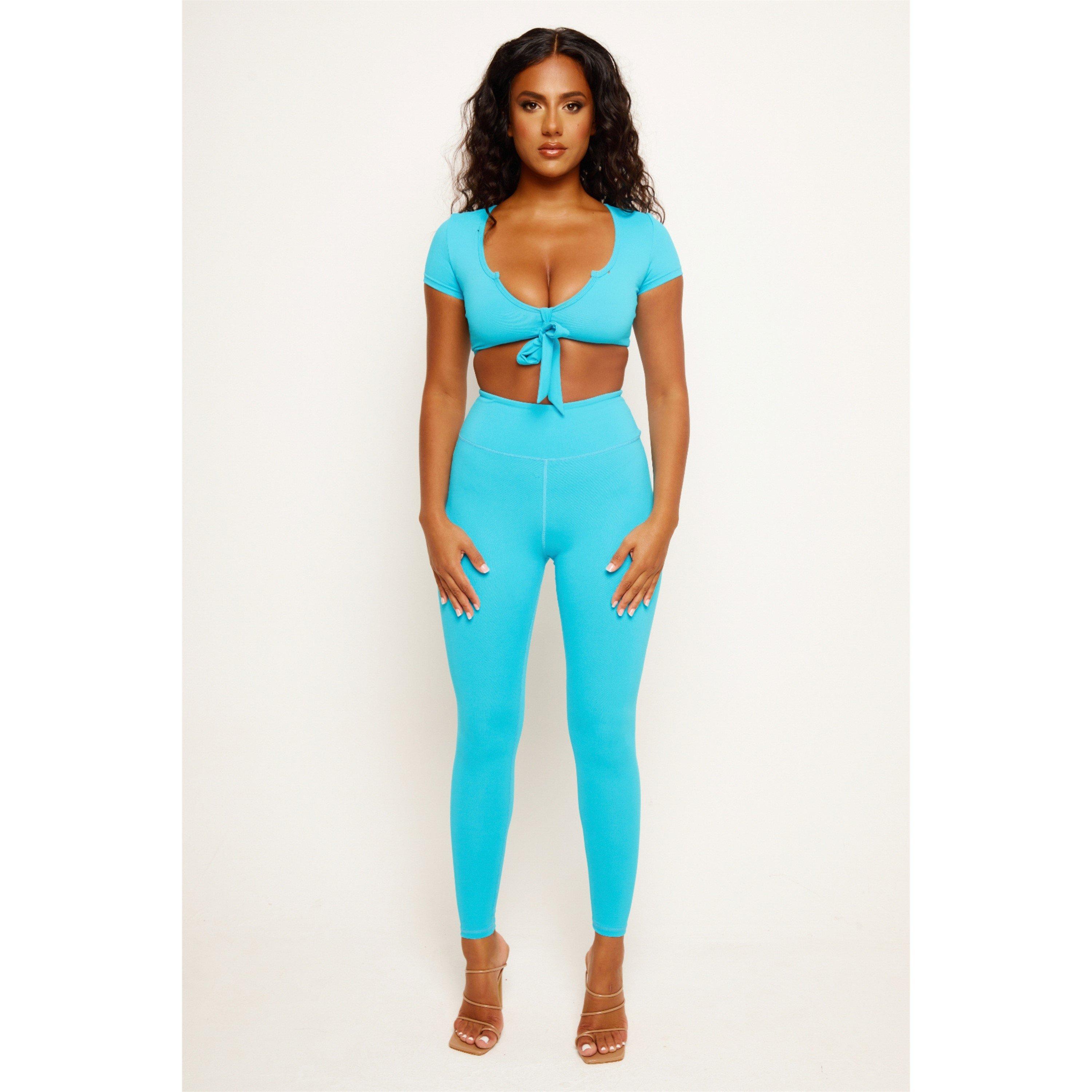 Turquoise - Honeyz - Leggings - 2