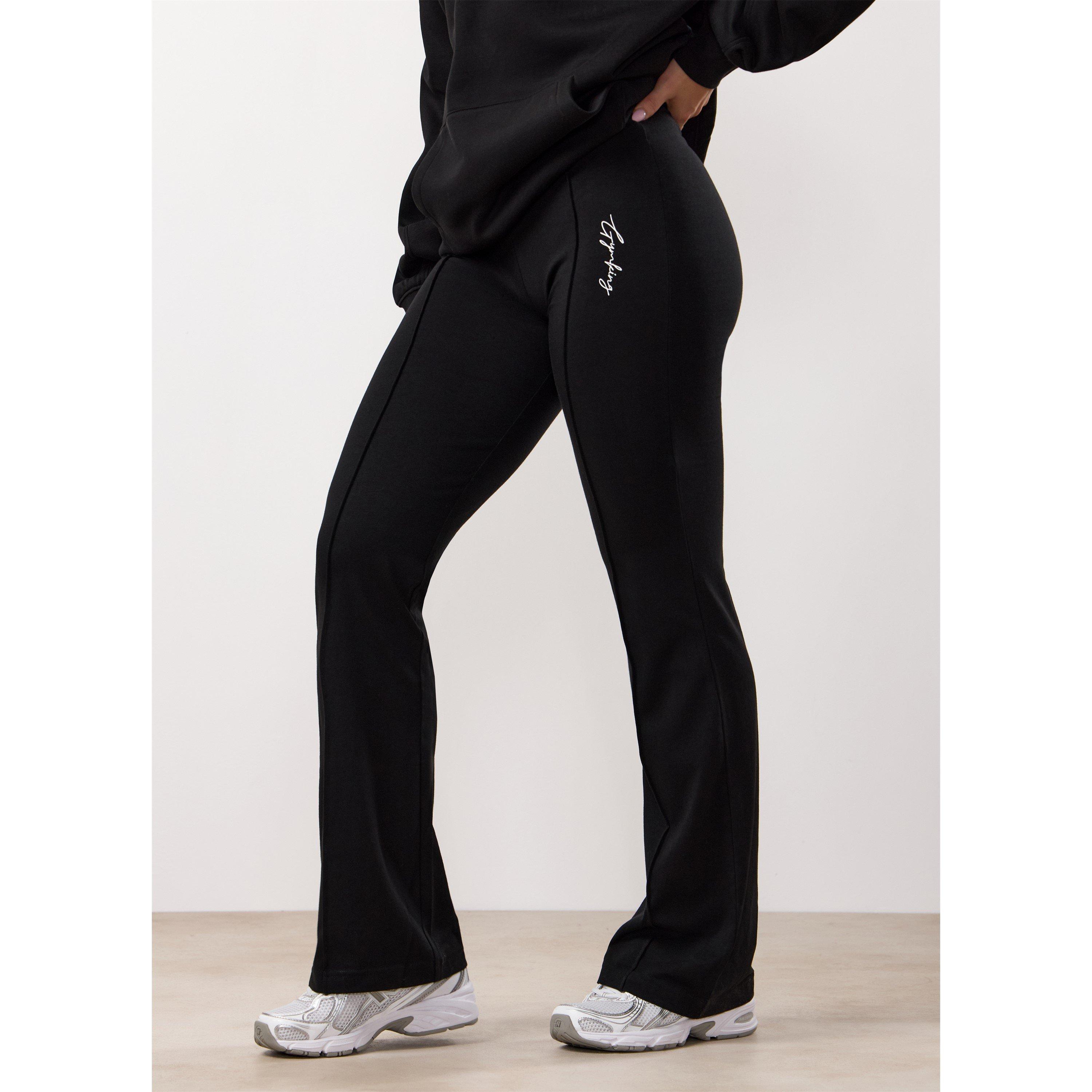Zwart - Gym King - Gym King Reset Cotton Flared Legging - 3