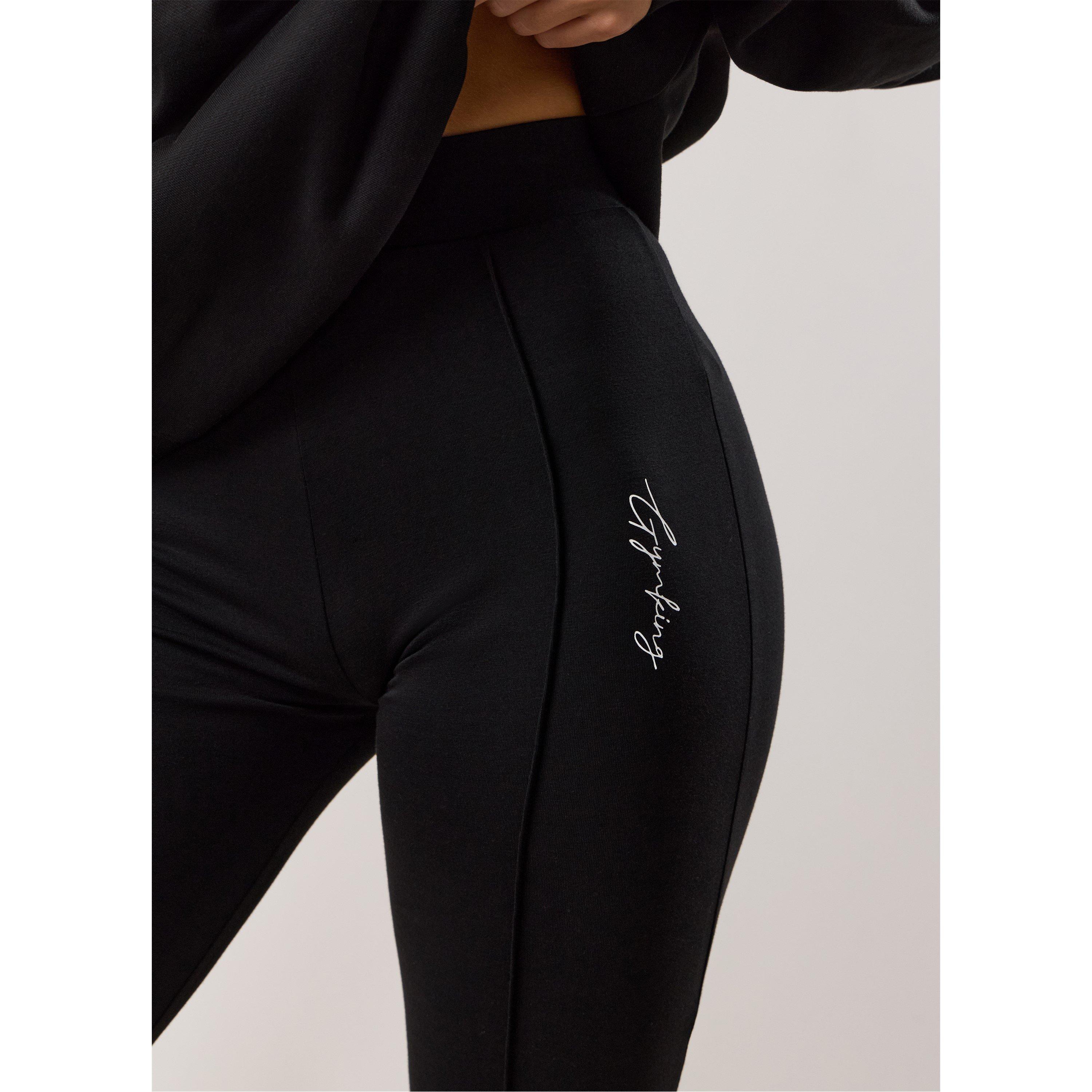 Zwart - Gym King - Gym King Reset Cotton Flared Legging - 5