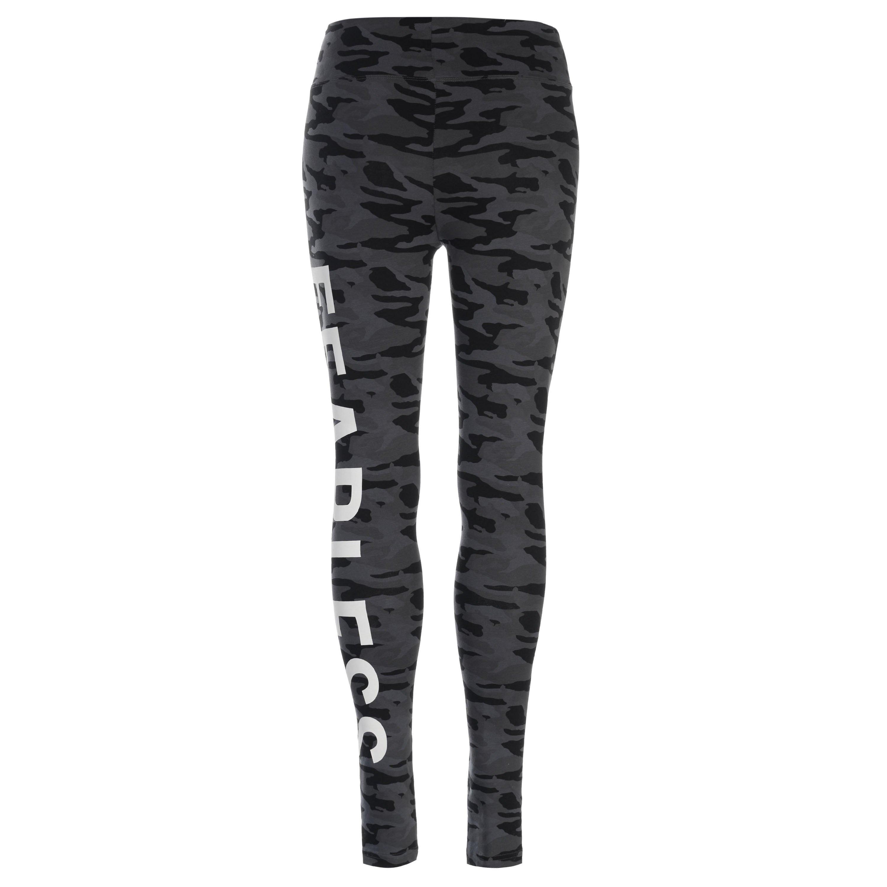Black Camo Fear - Golddigga - All Over Print Leggings Ladies - 5