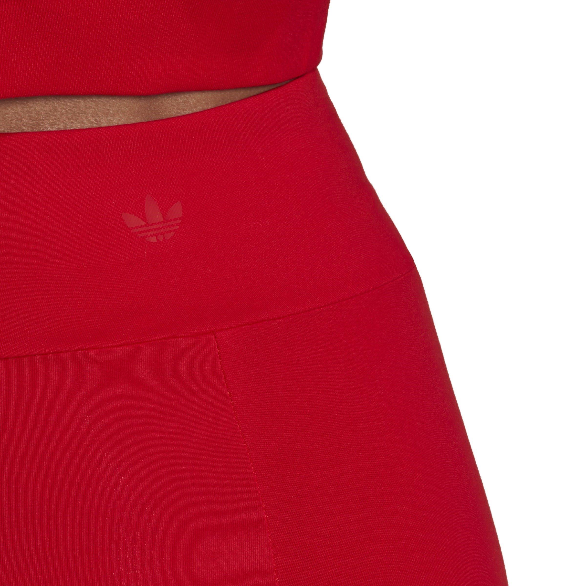 VIVID RED - adidas Originals - Knee Length Bike Shorts Womens - 6
