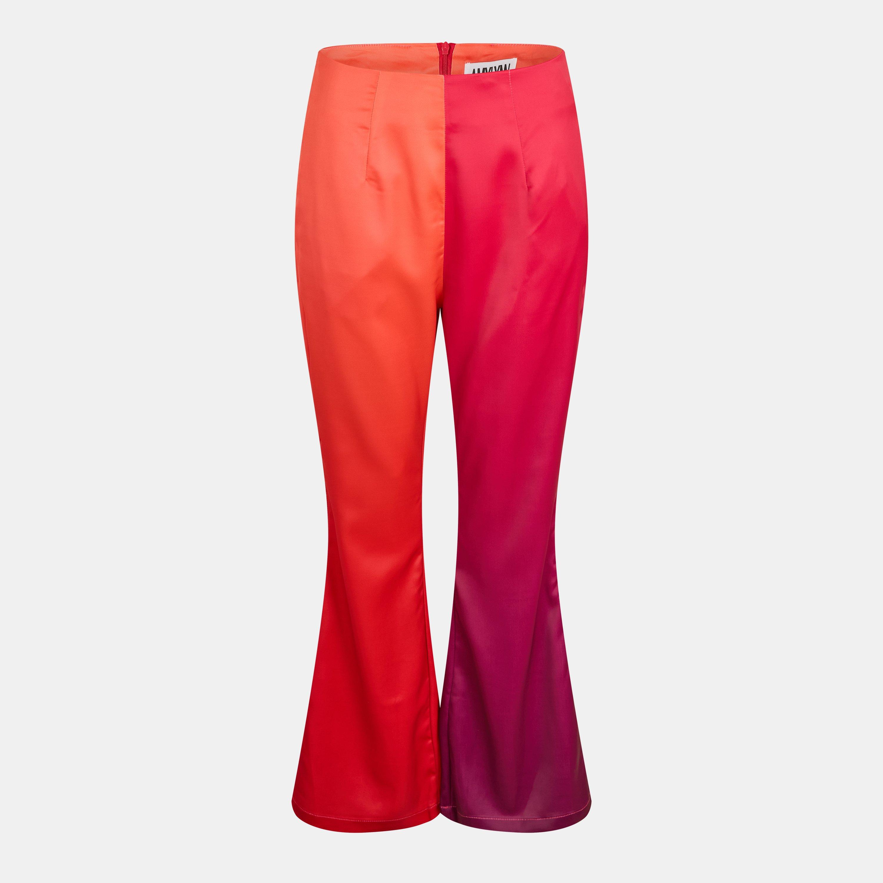 Multi - AmyLynn - Women's Satin Wide Leg Trouser - 1