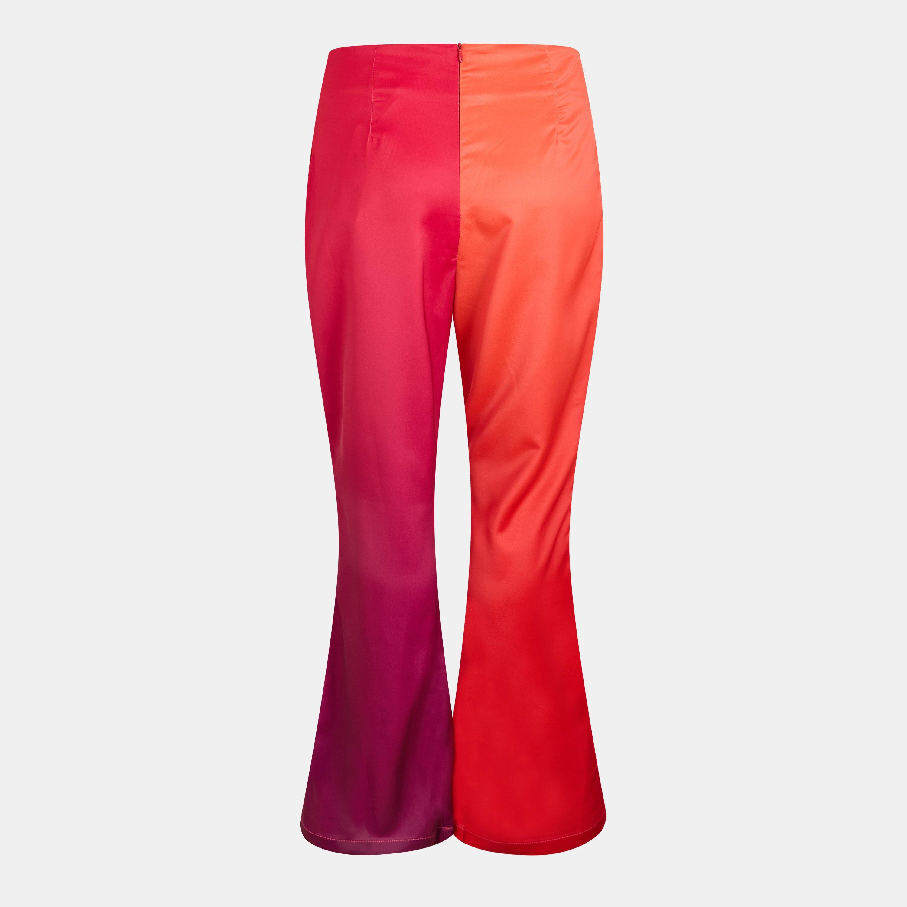 Multi - AmyLynn - Women's Satin Wide Leg Trouser - 2