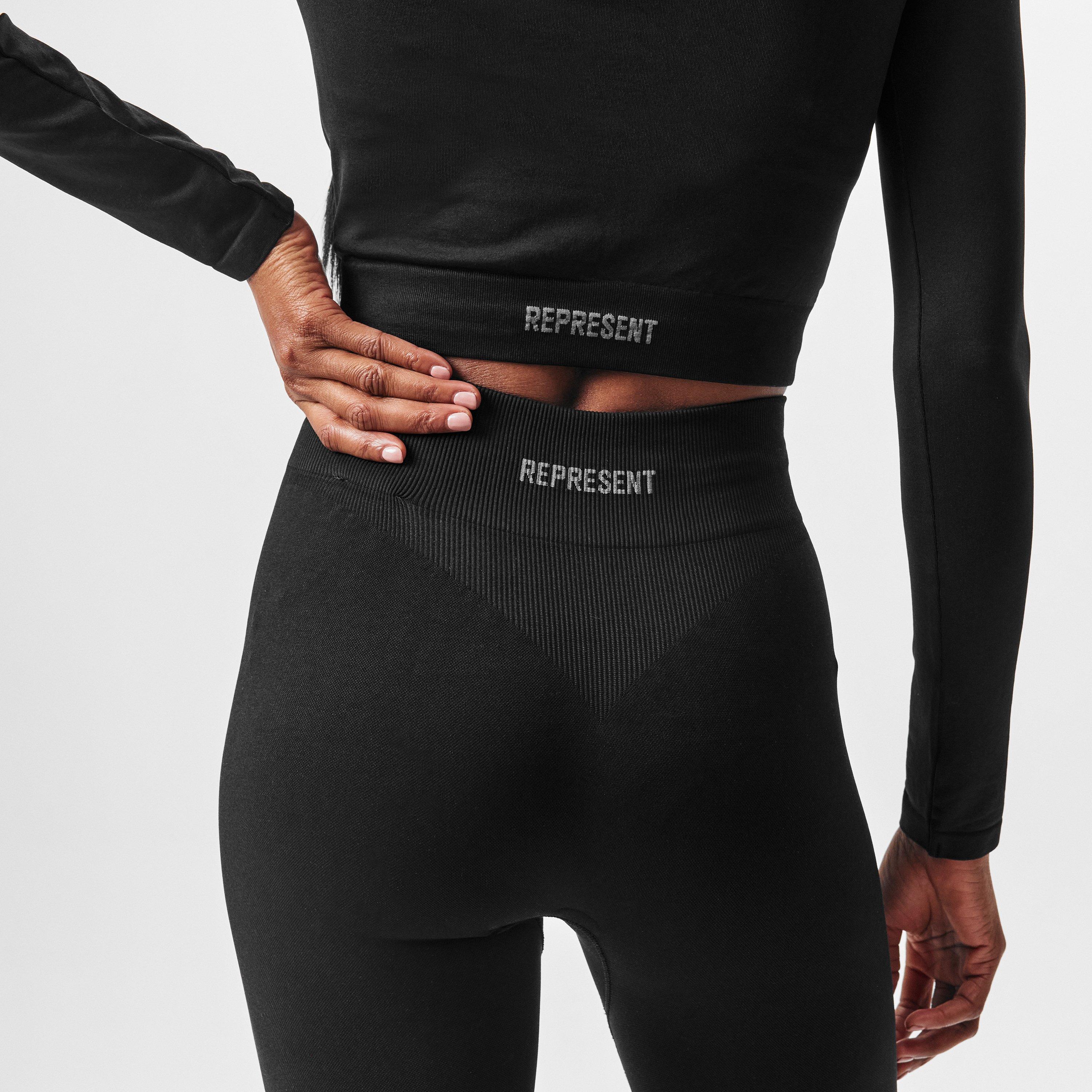 Jet Black - Represent - Women's Owners Club Contour Leggings, Sculpts to Figure - 5