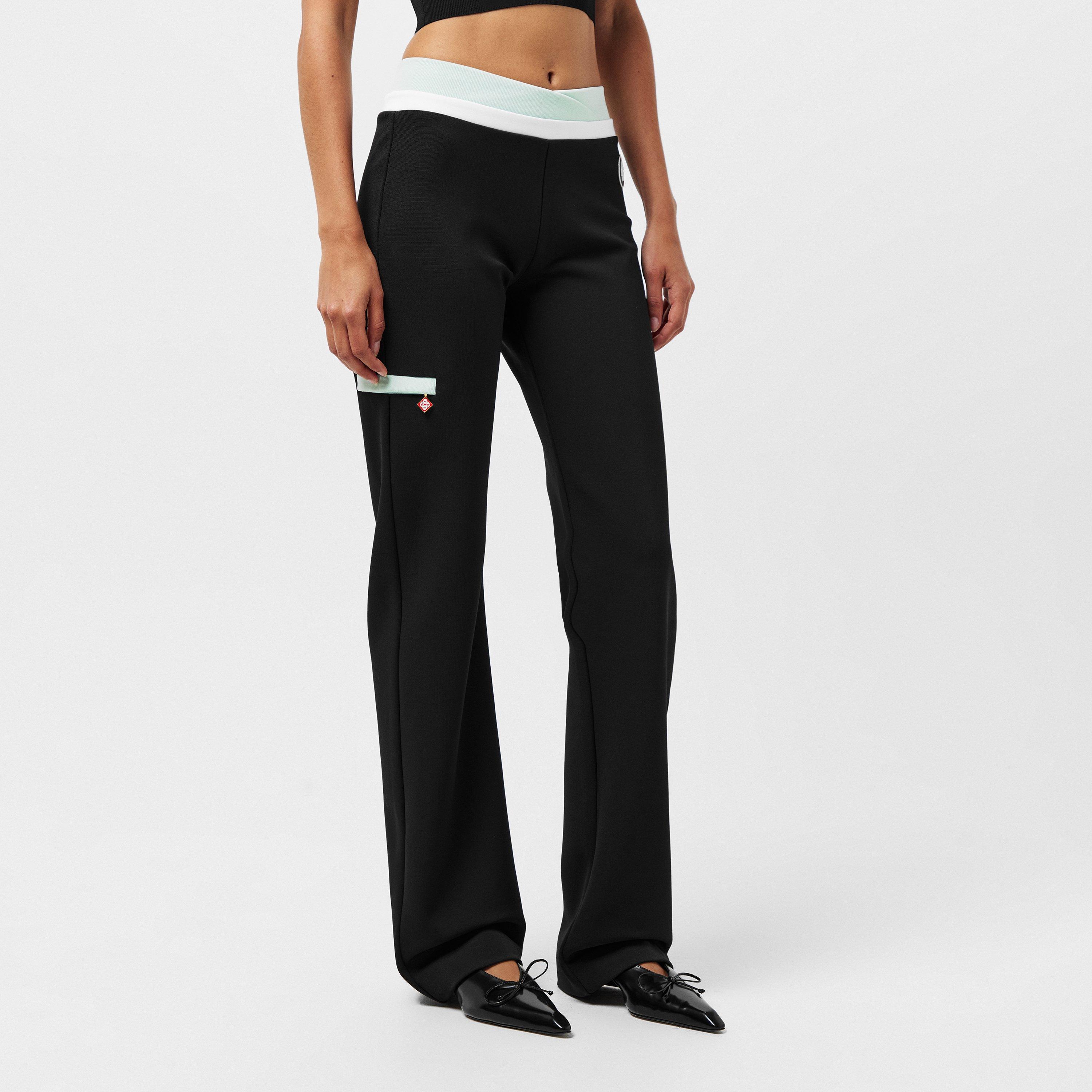 Black - Casablanca - Women's Casa Scuba Slim Fit Trousers - 3