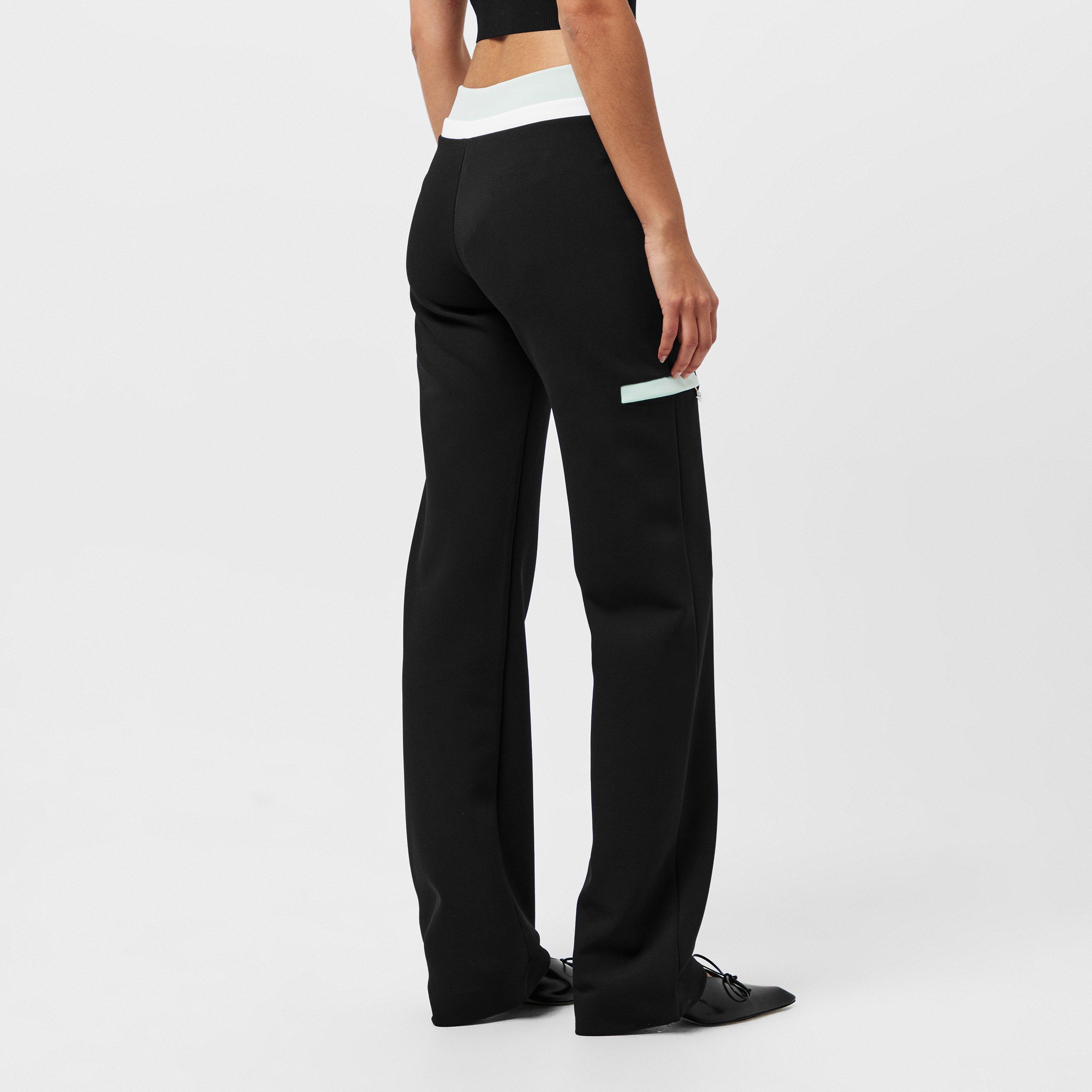 Black - Casablanca - Women's Casa Scuba Slim Fit Trousers - 4