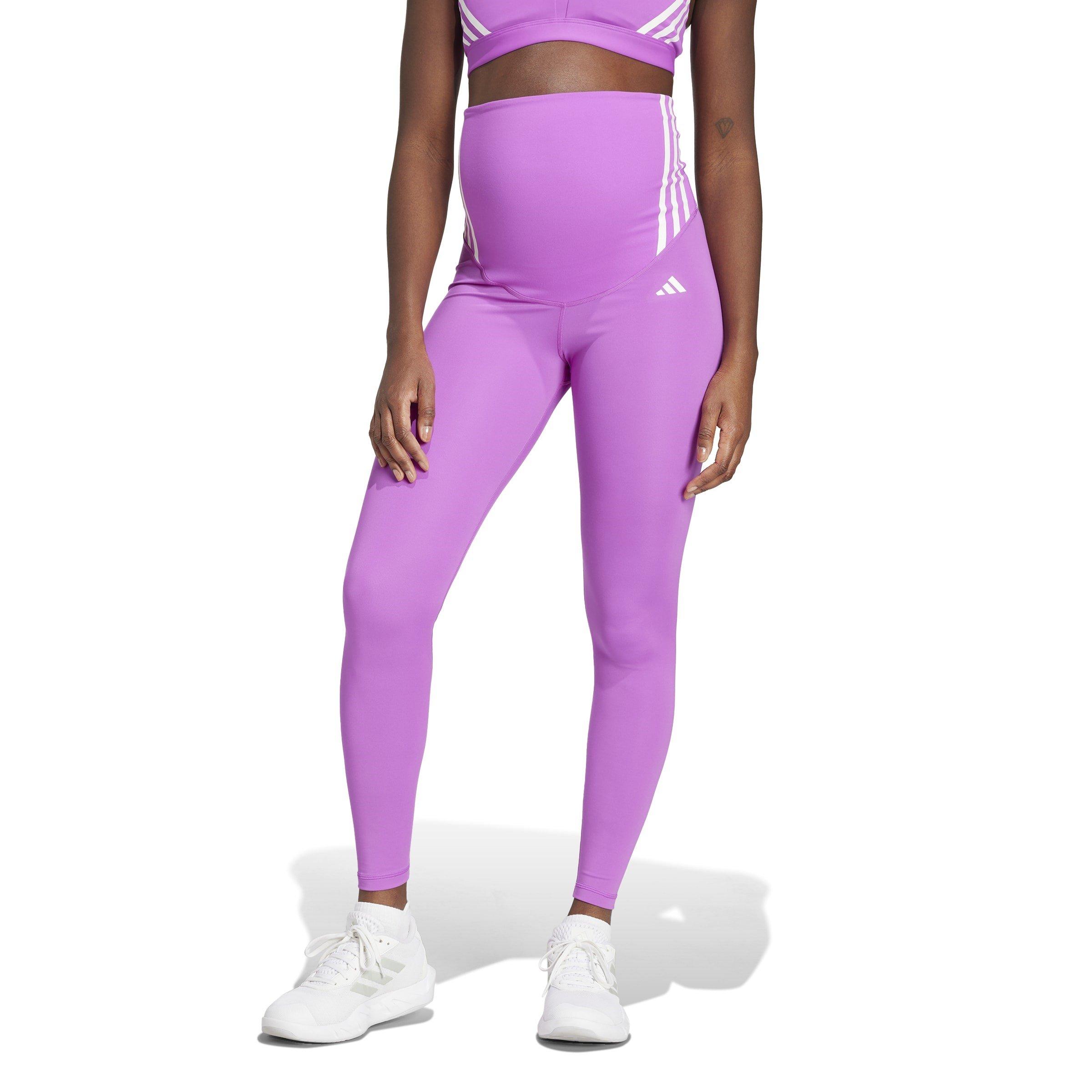 Explosión Púrpura - adidas - Optime Essentials Full-Length Leggings (Maternity) Womens - 2