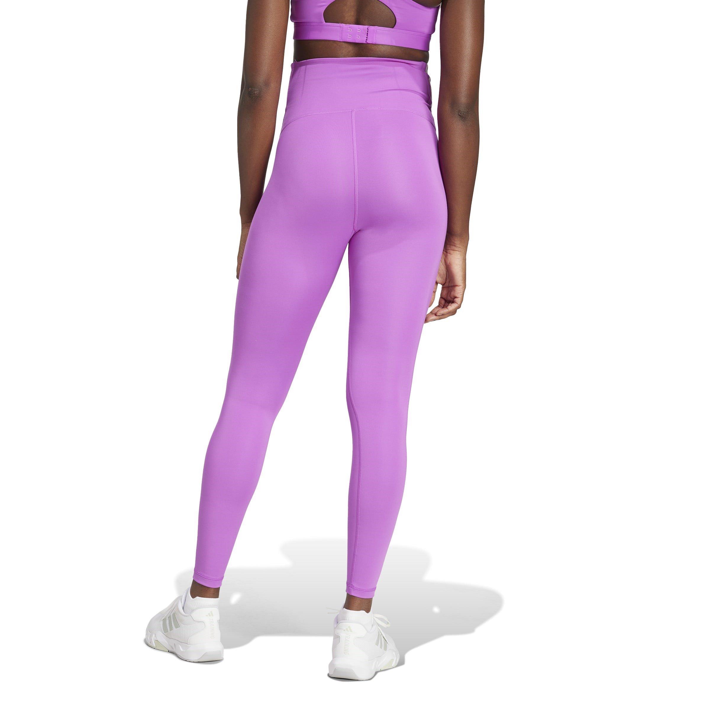 Explosión Púrpura - adidas - Optime Essentials Full-Length Leggings (Maternity) Womens - 3