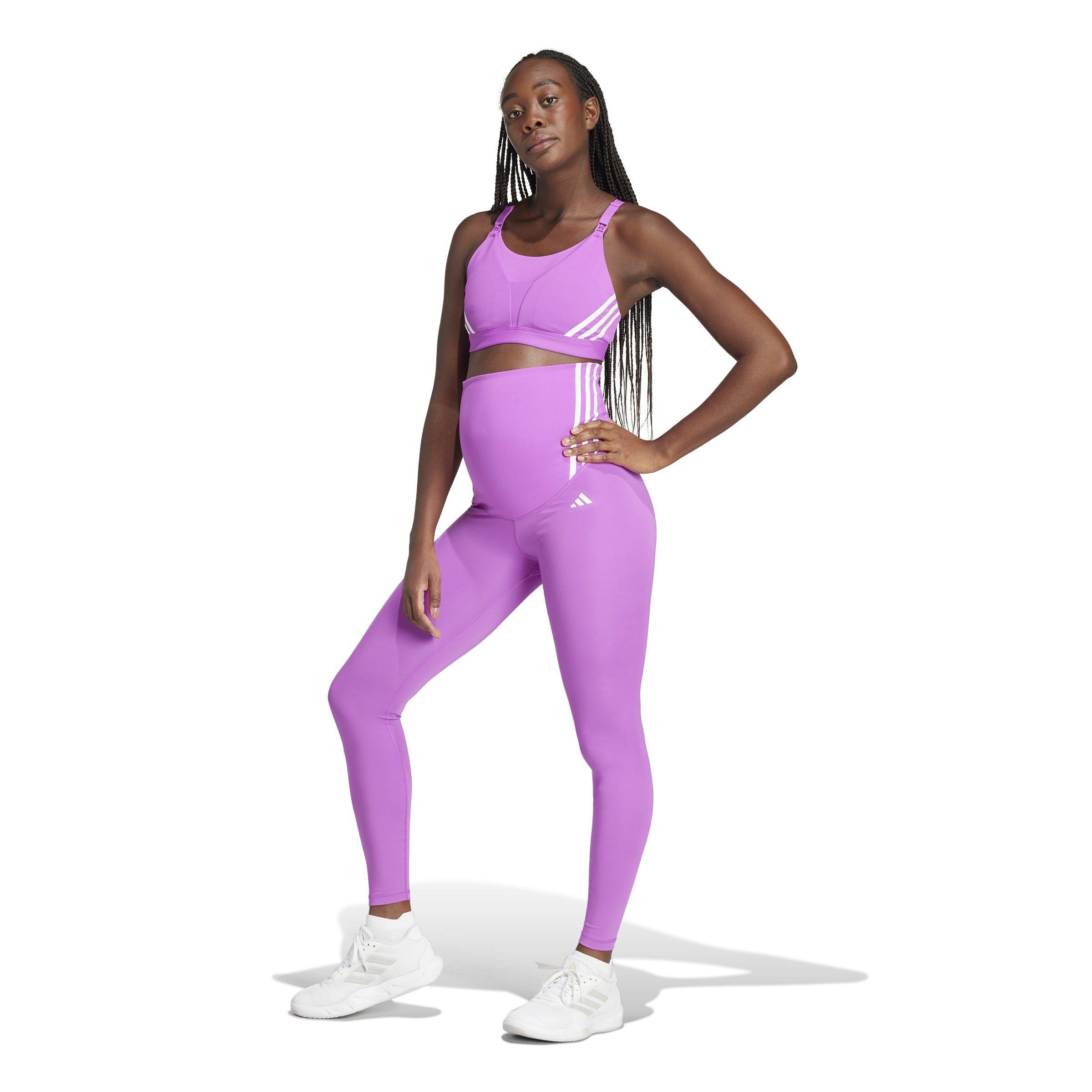 Explosión Púrpura - adidas - Optime Essentials Full-Length Leggings (Maternity) Womens - 7