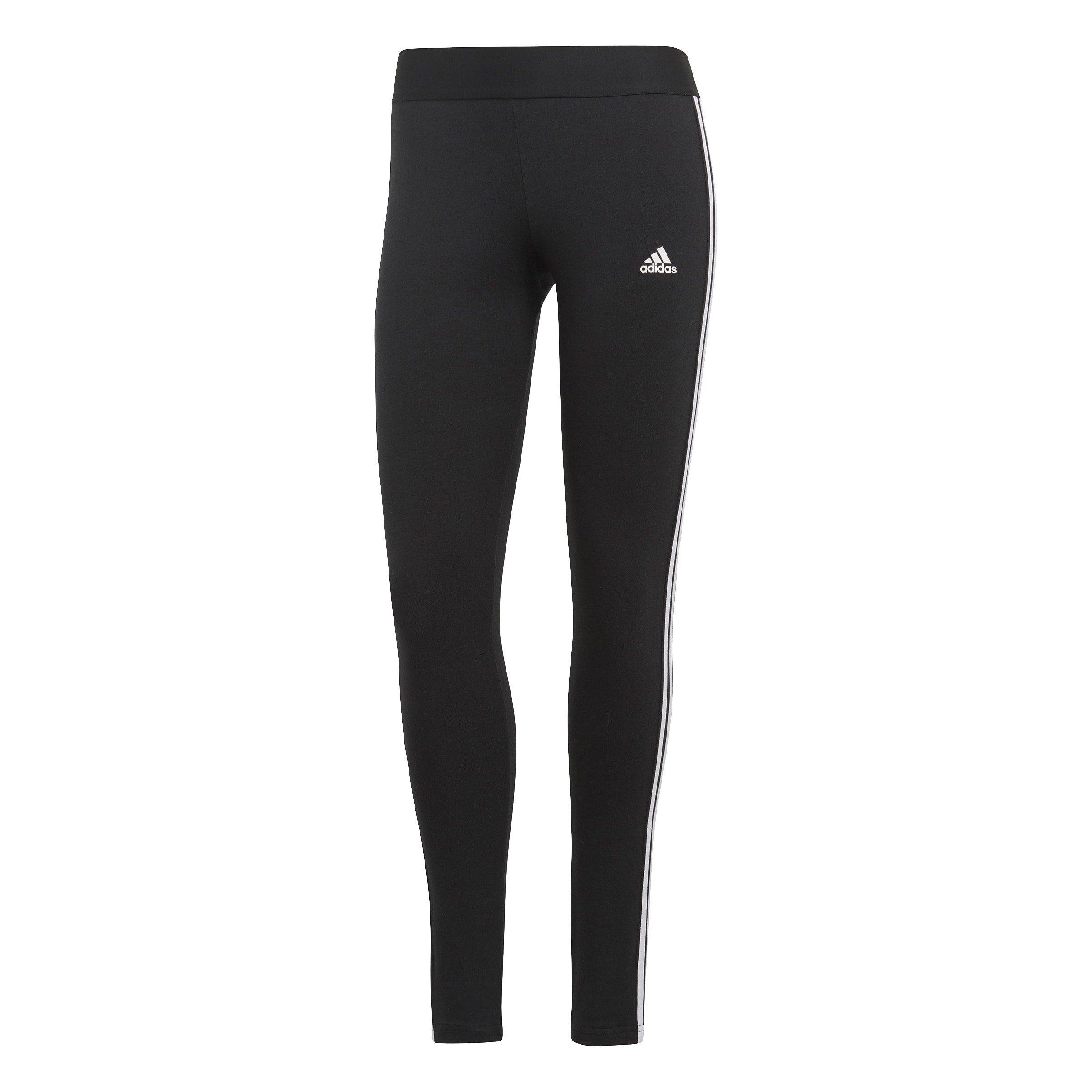 Black/White - adidas - Loungewear Essentials Three Stripes Womens Leggings - 1