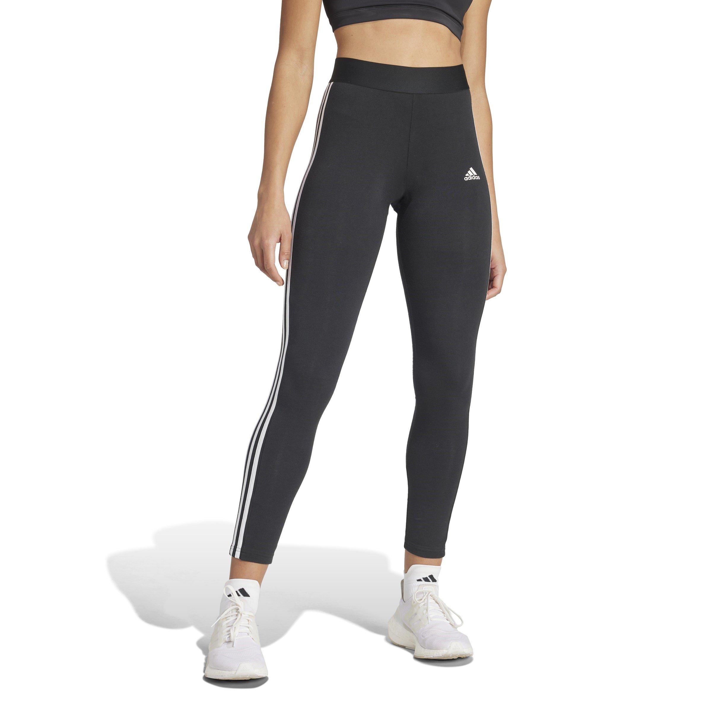 Black/White - adidas - Loungewear Essentials Three Stripes Womens Leggings - 2