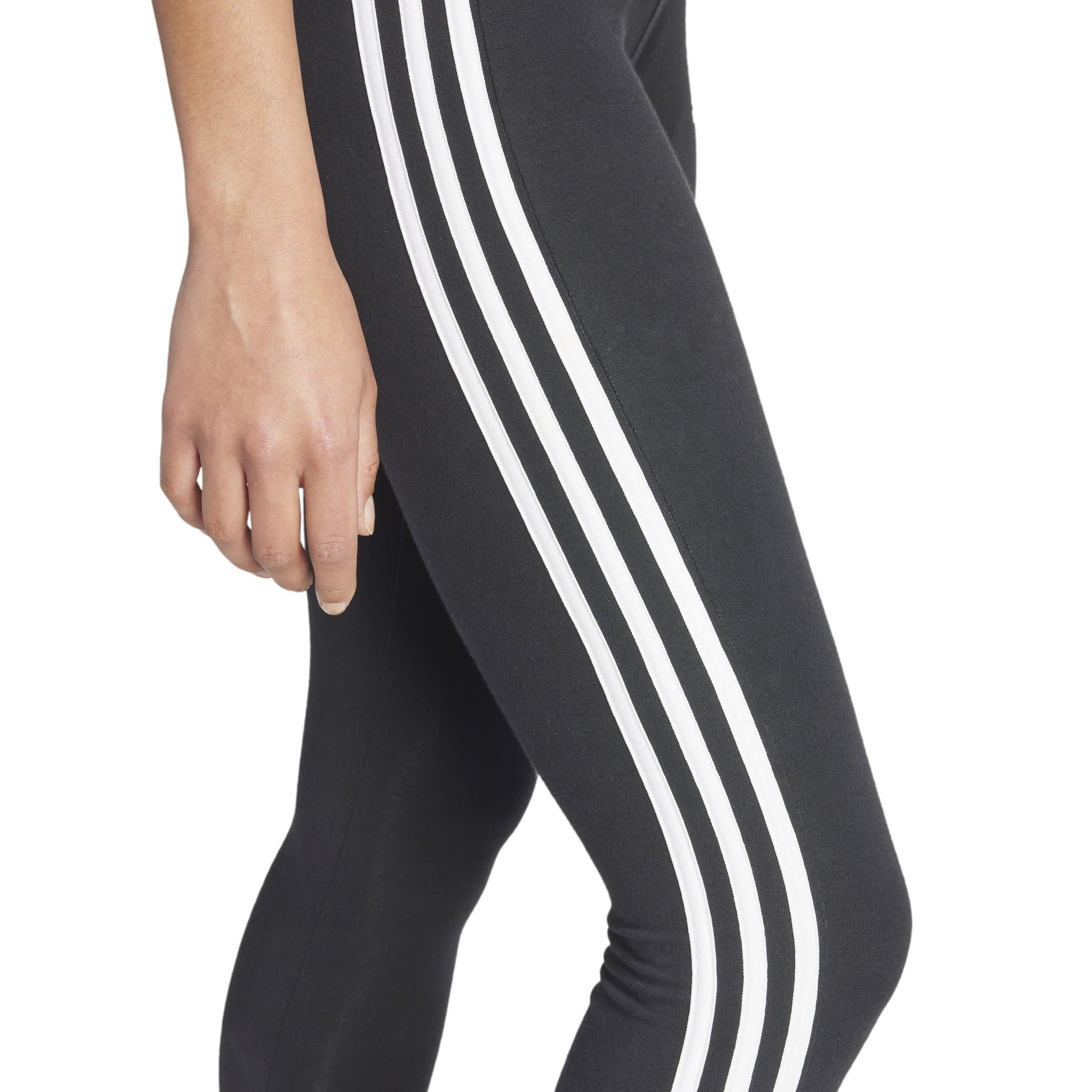 Black/White - adidas - Loungewear Essentials Three Stripes Womens Leggings - 6