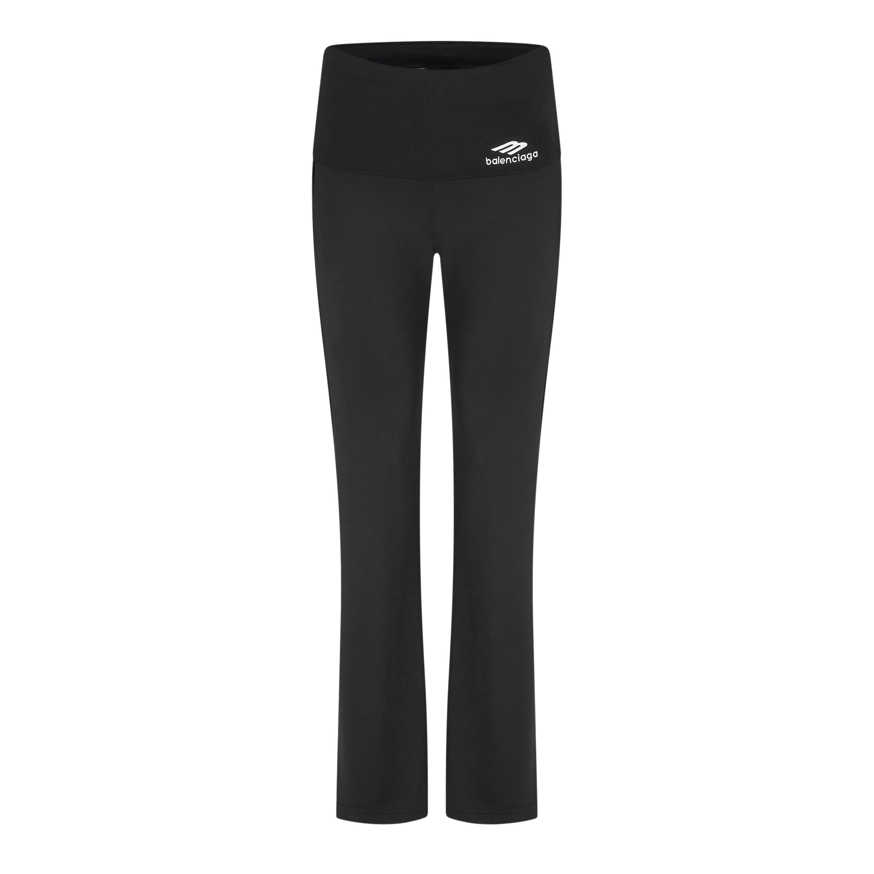 Balenciaga Women's Bal Foldover Leggings - Washed Black - 10 (S)