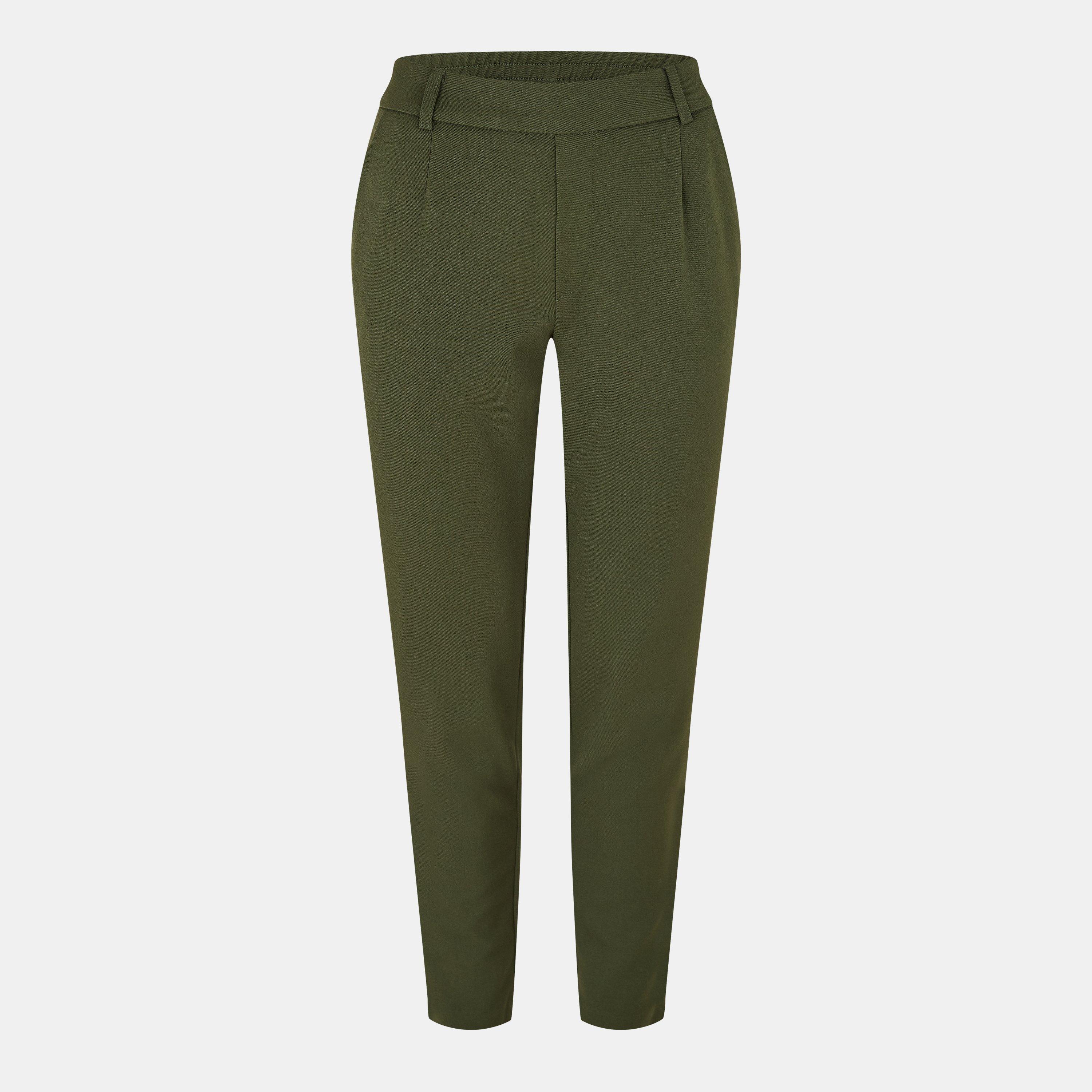 Kombu Green - Vila - Women's Slim Fit Trousers - 1