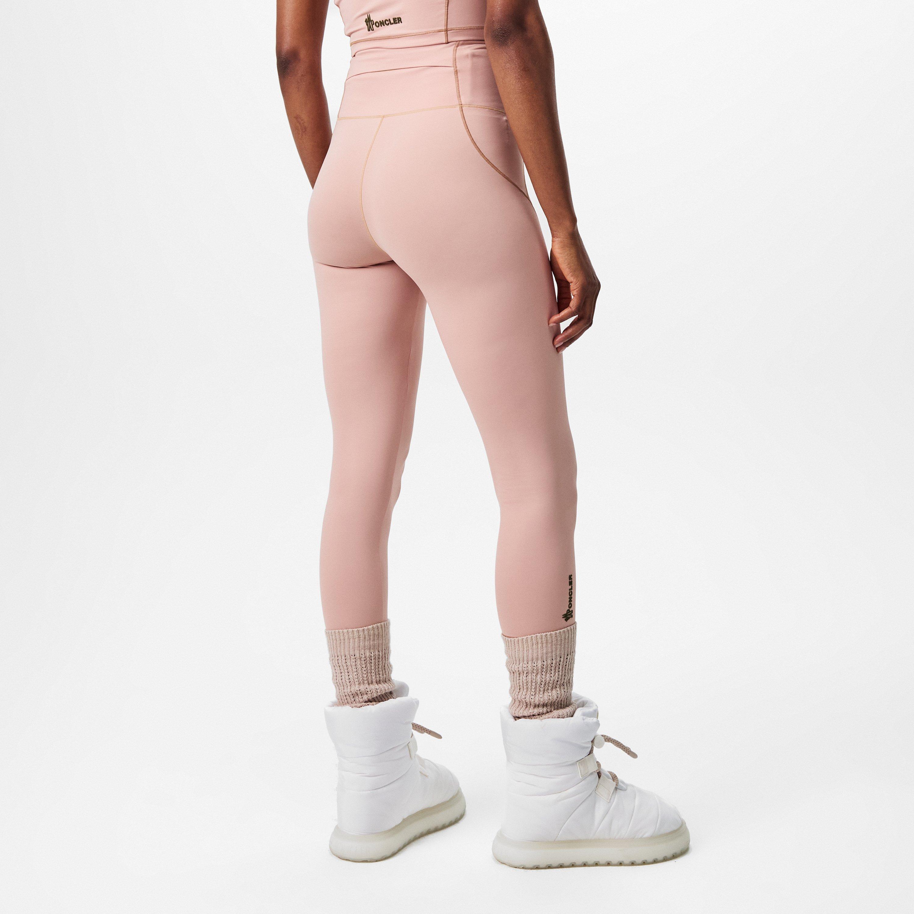 Rose 51V - Moncler Grenoble - Women's Moncler Logo Leggings - 4