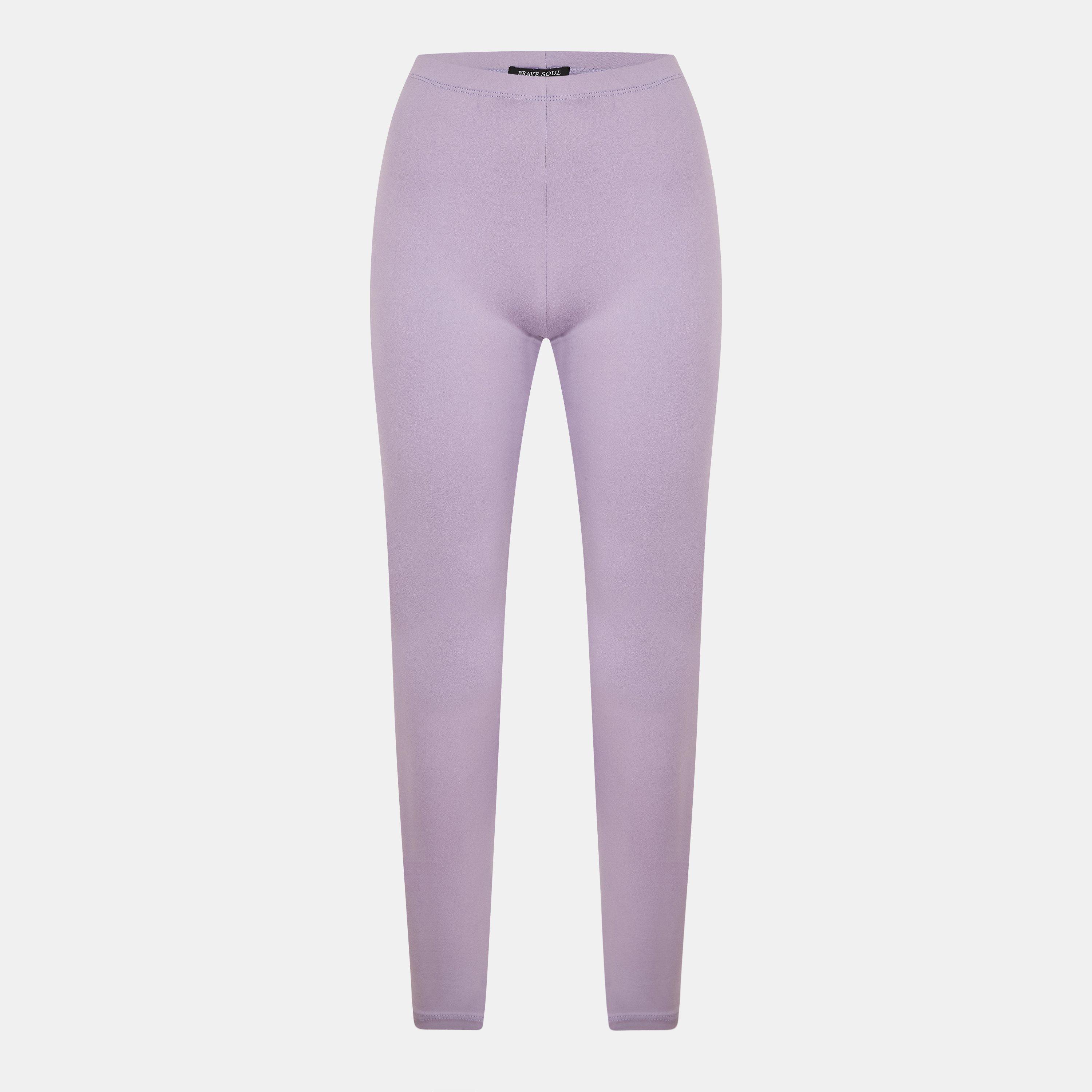 Brave Soul Women's Slim Leg Leggings Lilac - 8 (XS)