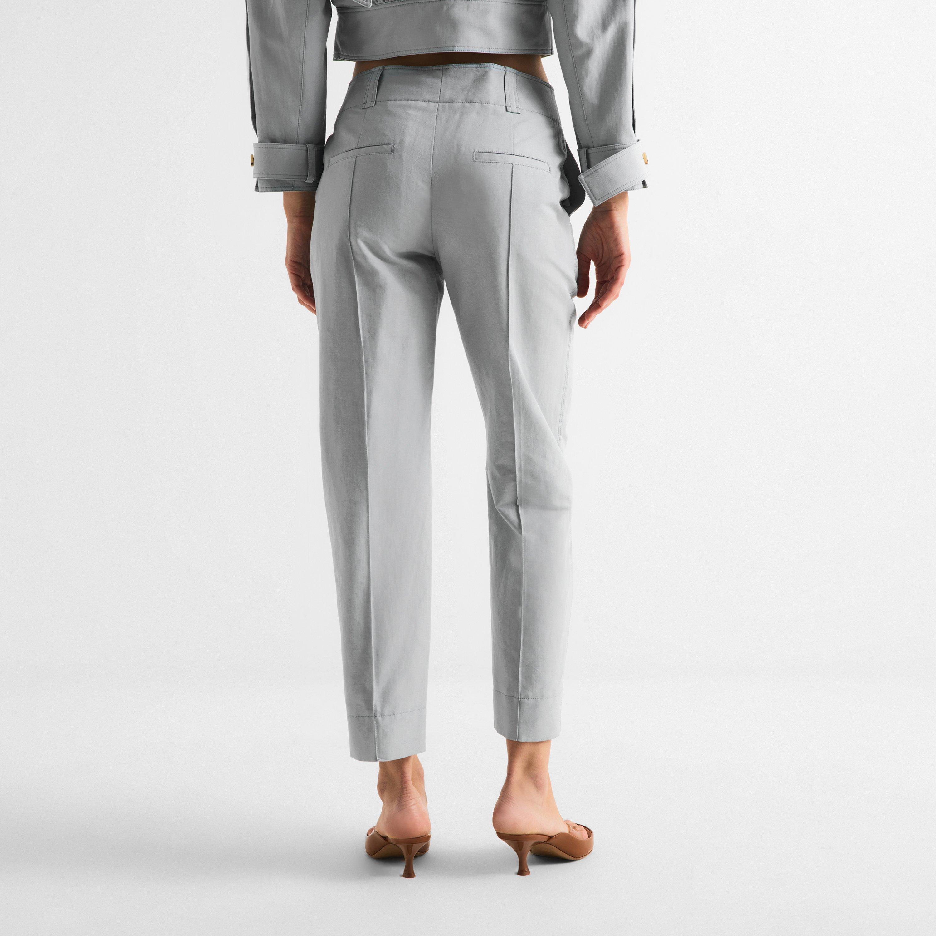 Storm Grey - Chloe - Women's Slim Fit Trousers - 4