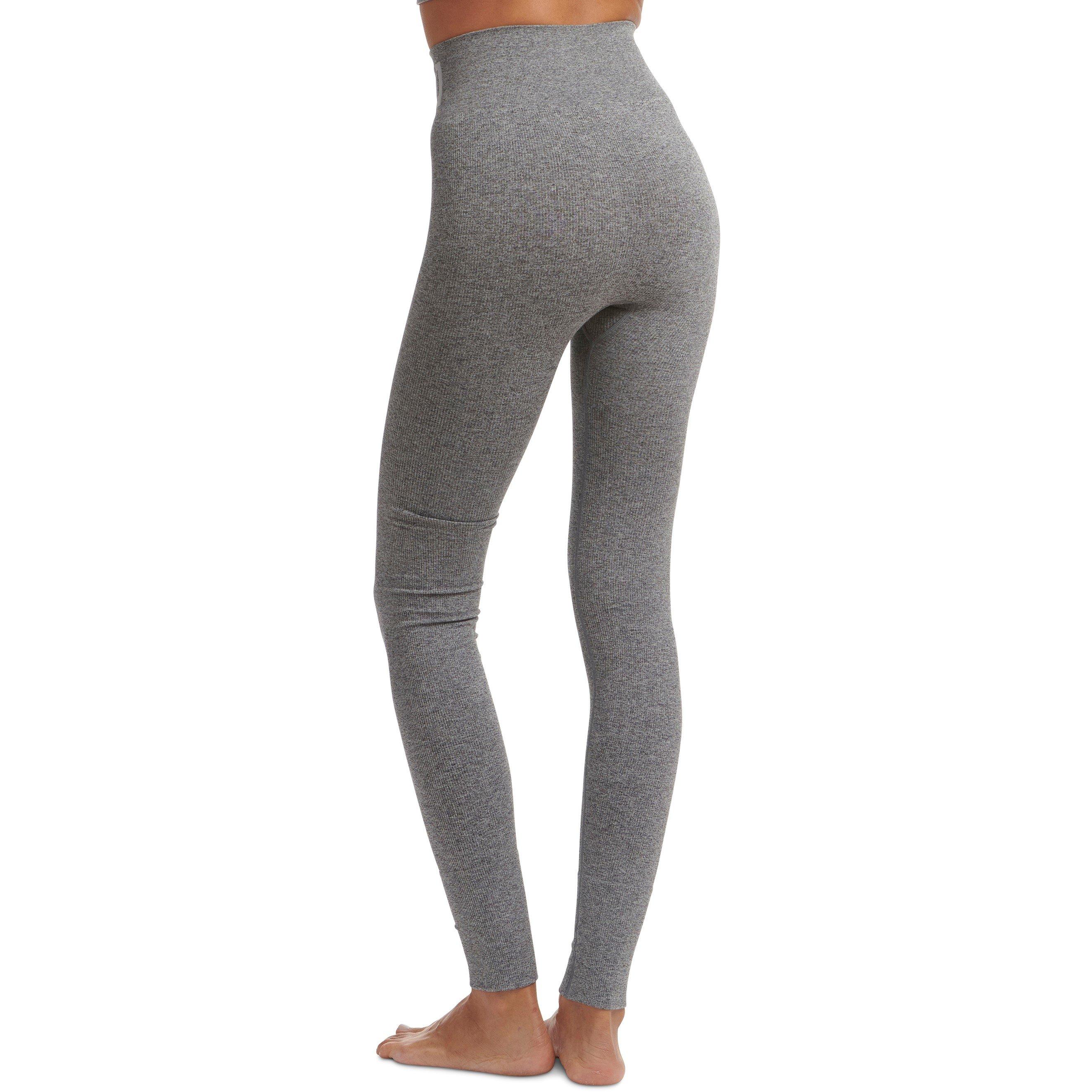 Grey - Wolford - High Waisted Moisture Wicking LYCRA Slim Fit Leggings - 7