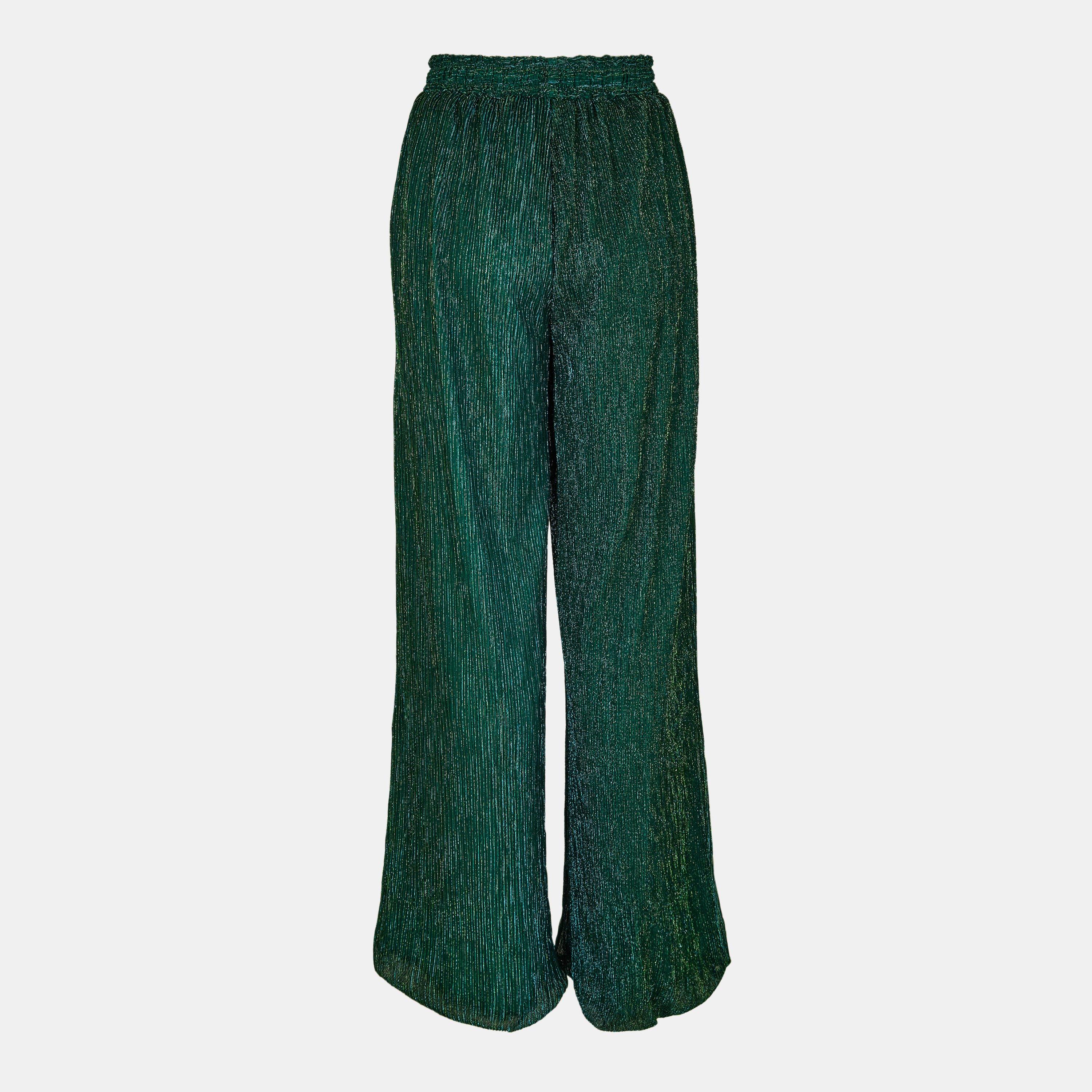 Teal - AmyLynn - Wide Leg Trouser - 2