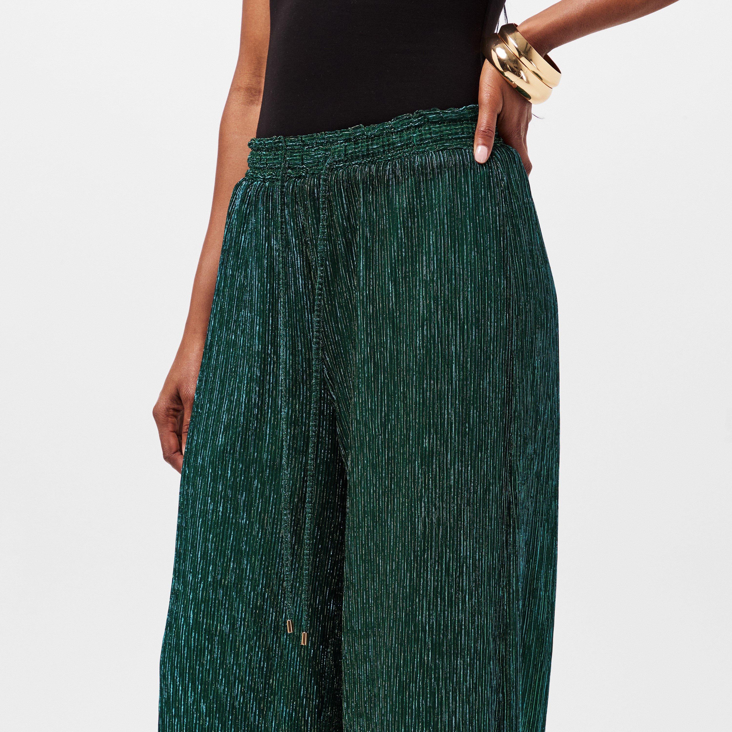 Teal - AmyLynn - Wide Leg Trouser - 5