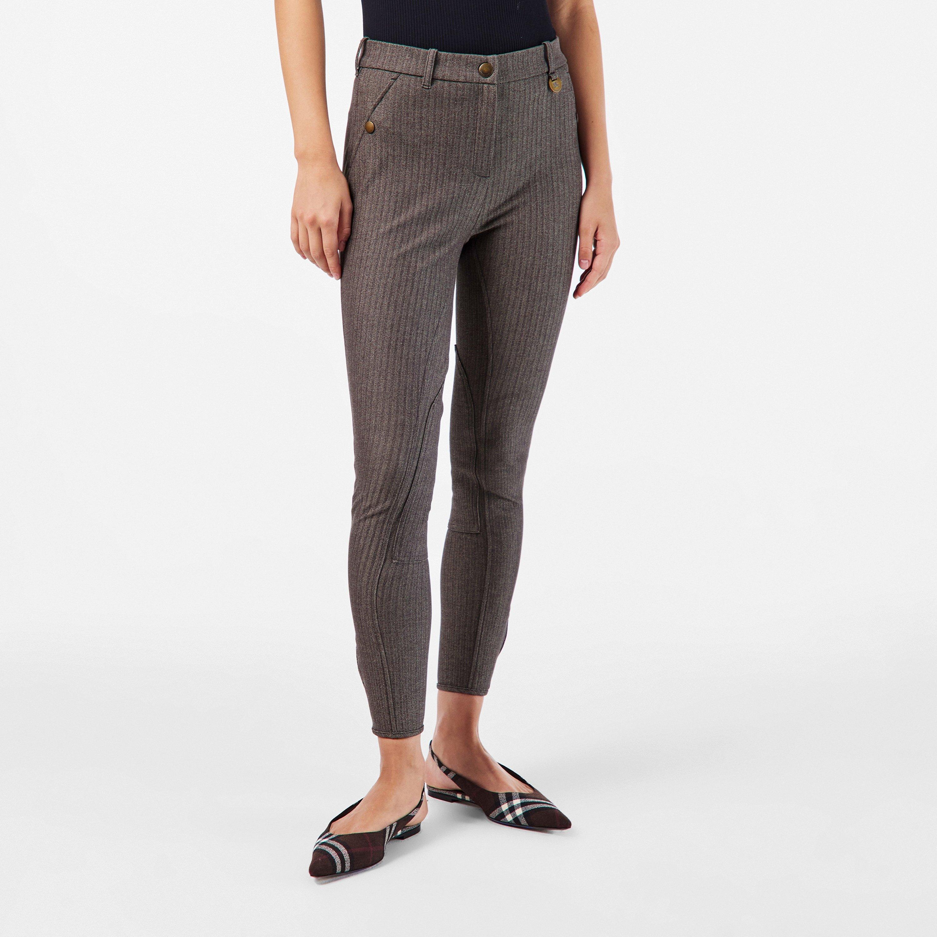 WLNT BRWN - Burberry - Women's Fine Fabric Slim Fit Trousers - 3