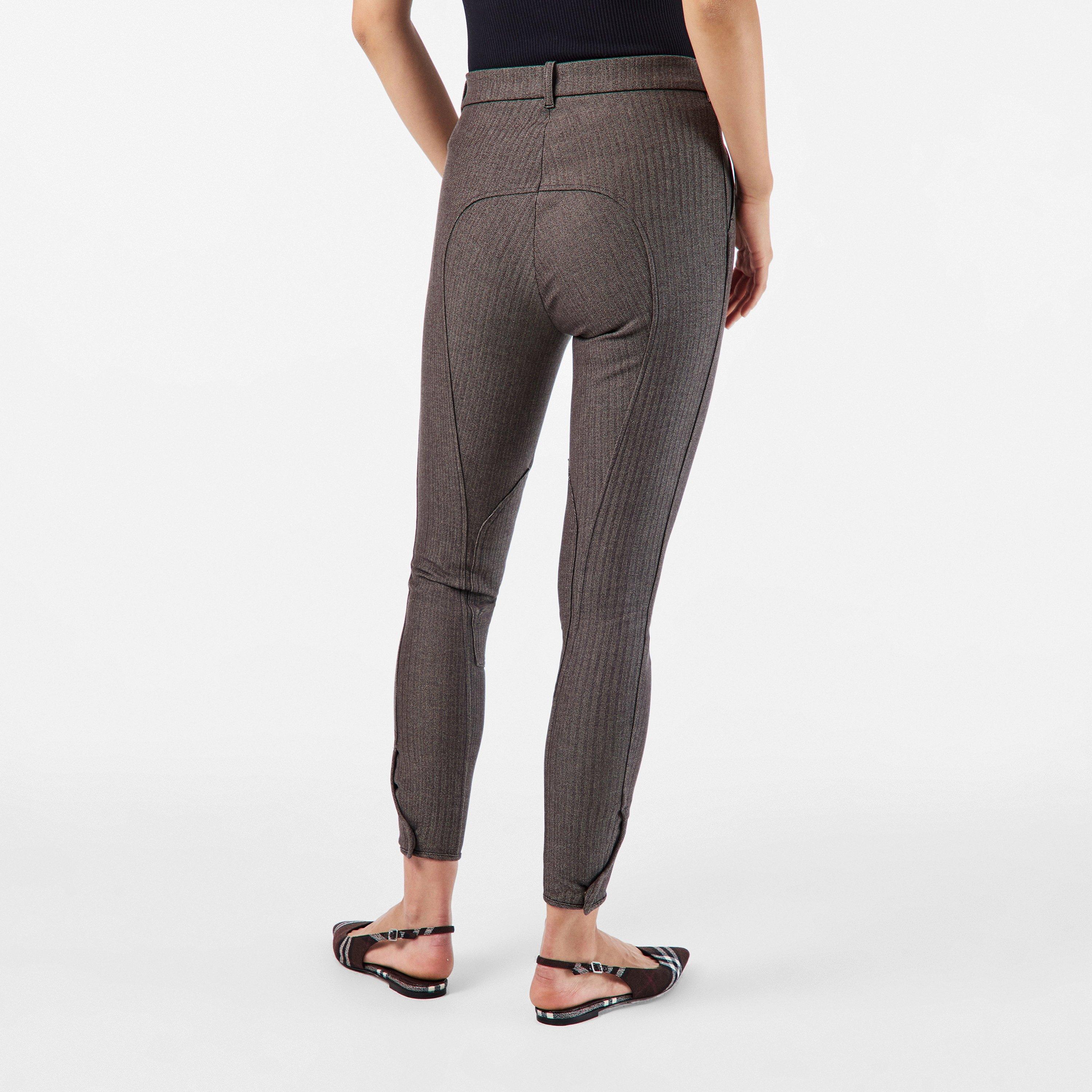 WLNT BRWN - Burberry - Women's Fine Fabric Slim Fit Trousers - 4