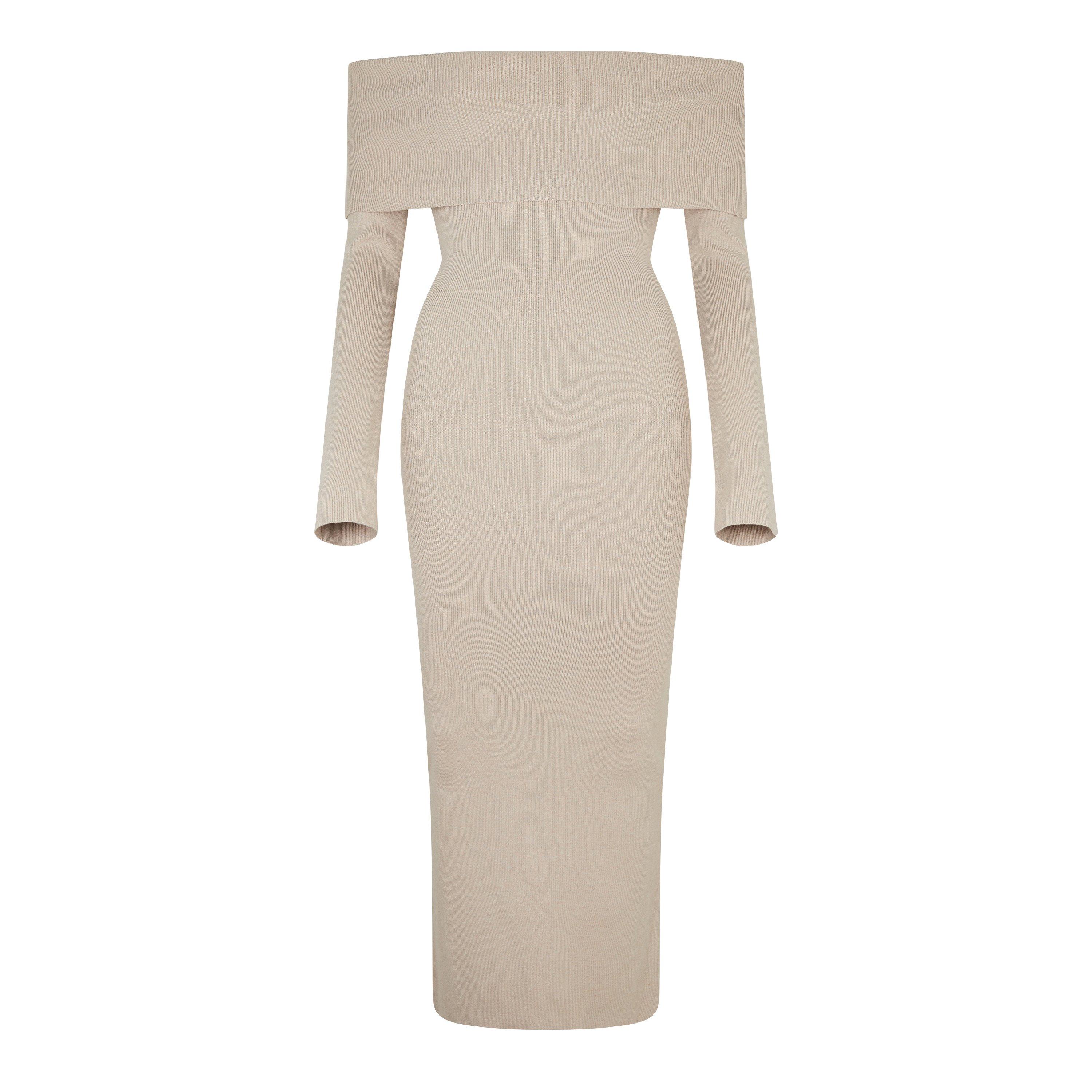 Pretty Lavish Soreya Bardot Knit Dress