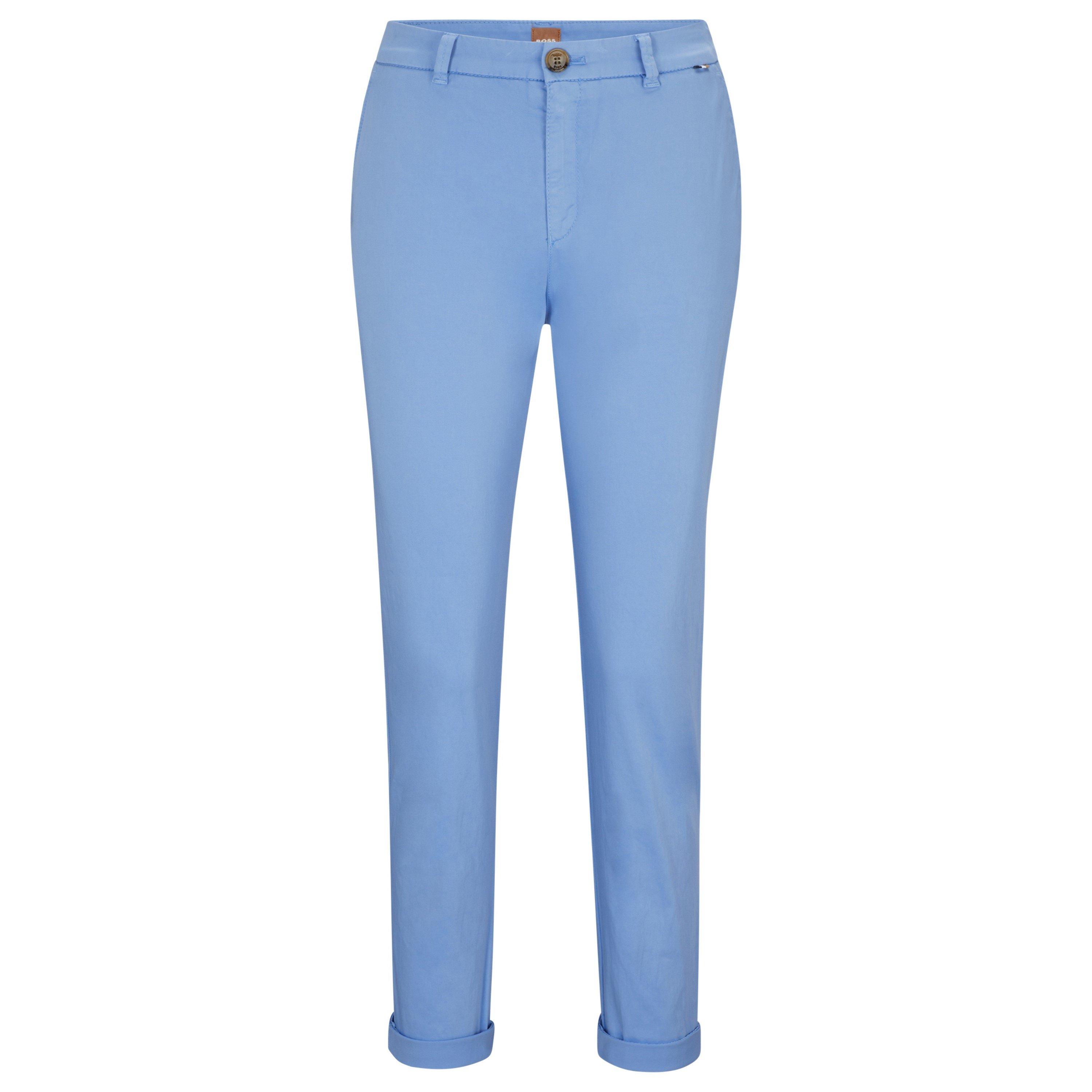 Boss Women's Tashani Slim Fit Trousers - Open Blue - 6 (XS)