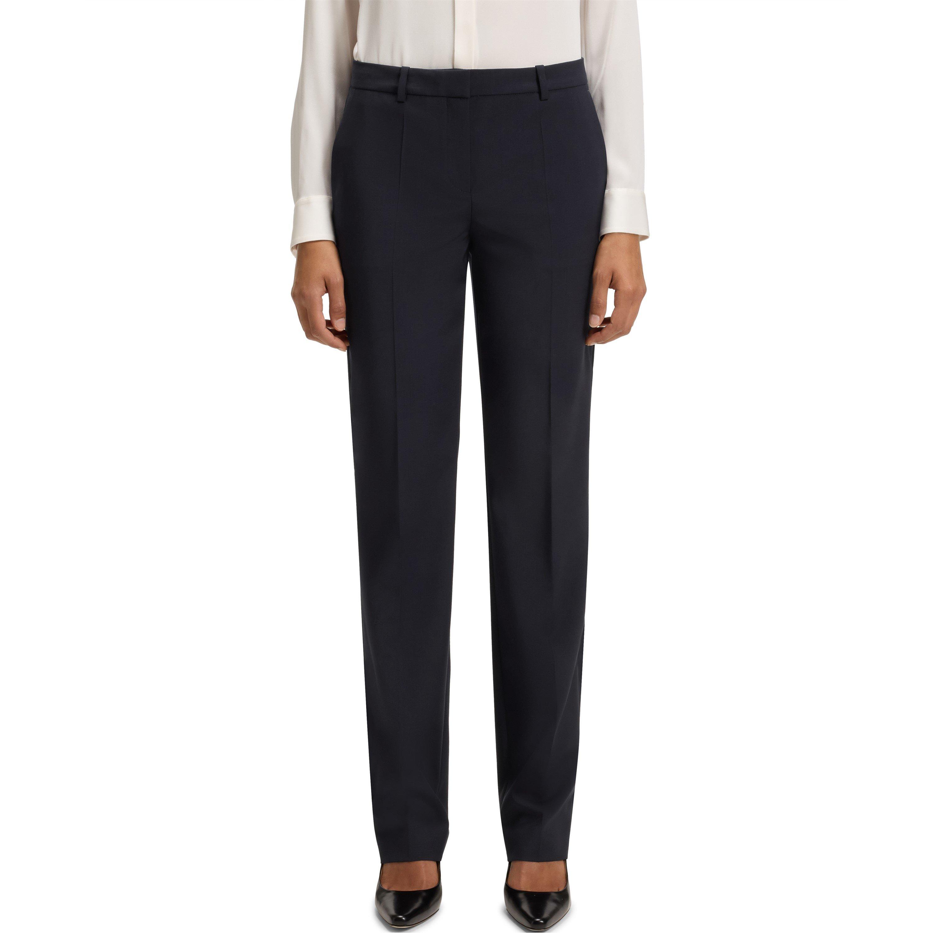 Dark Blue - Boss - Women's Tameah Slim Fit Trousers - 2
