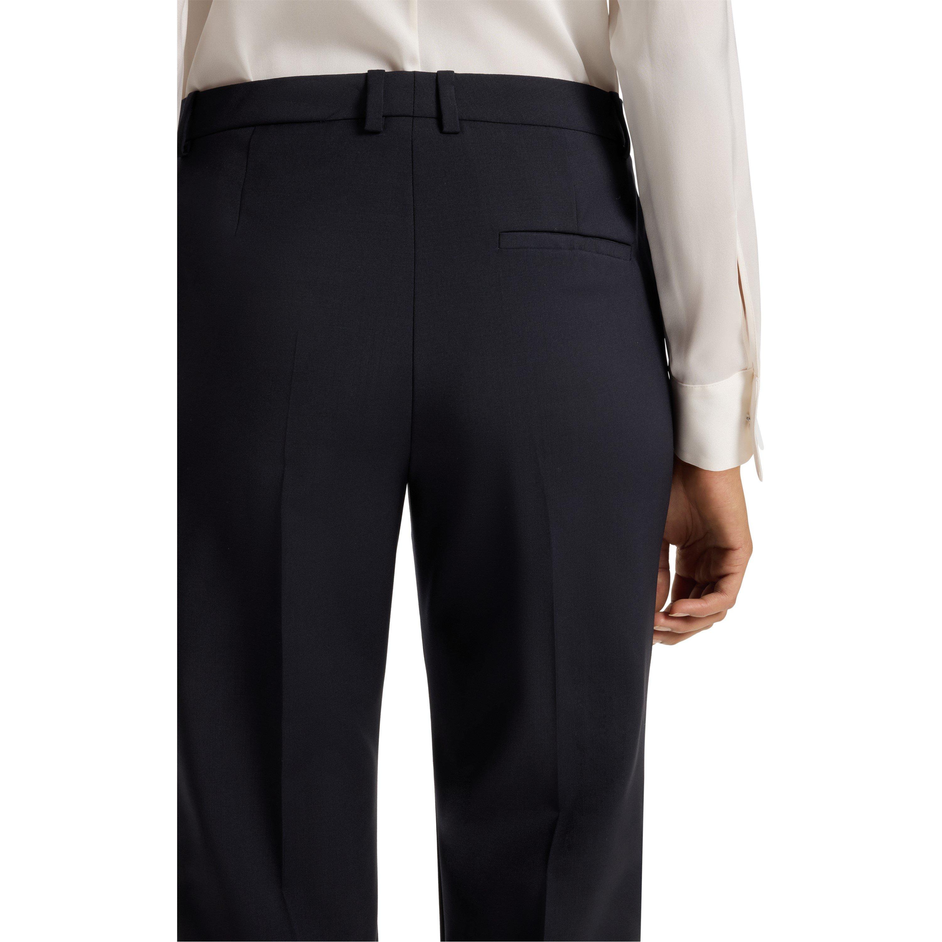 Dark Blue - Boss - Women's Tameah Slim Fit Trousers - 4