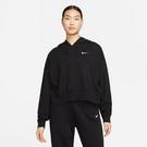 Noir/Blanc - Nike - Sportswear Women's Oversized Jersey Pullover Hoodie - 1
