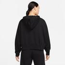 Noir/Blanc - Nike - Sportswear Women's Oversized Jersey Pullover Hoodie - 2