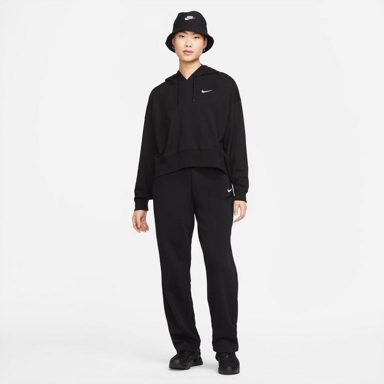 Noir/Blanc - Nike - Sportswear Women's Oversized Jersey Pullover Hoodie - 5