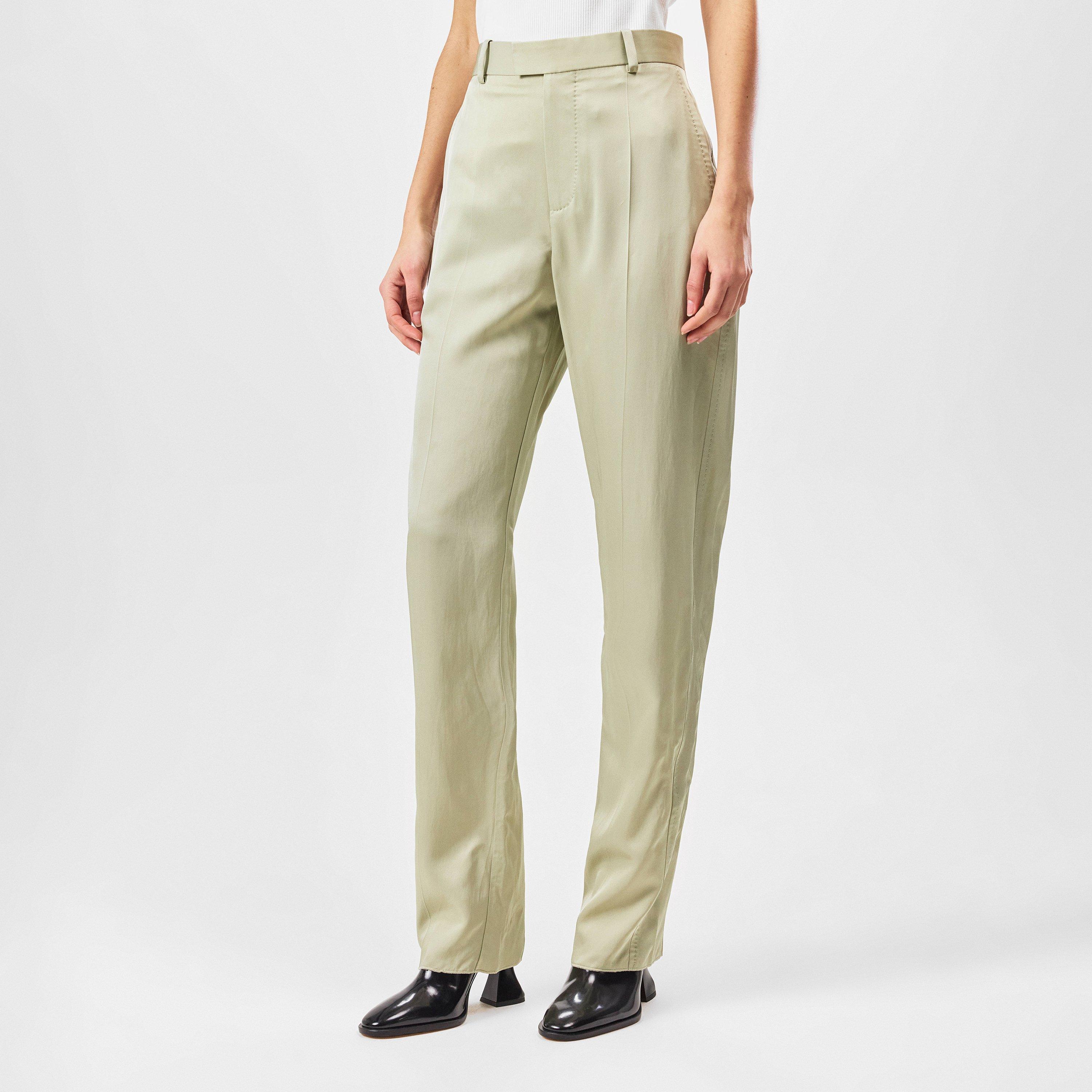 STONE - Bottega Veneta - Viscose Twill Straight Trousers - 3