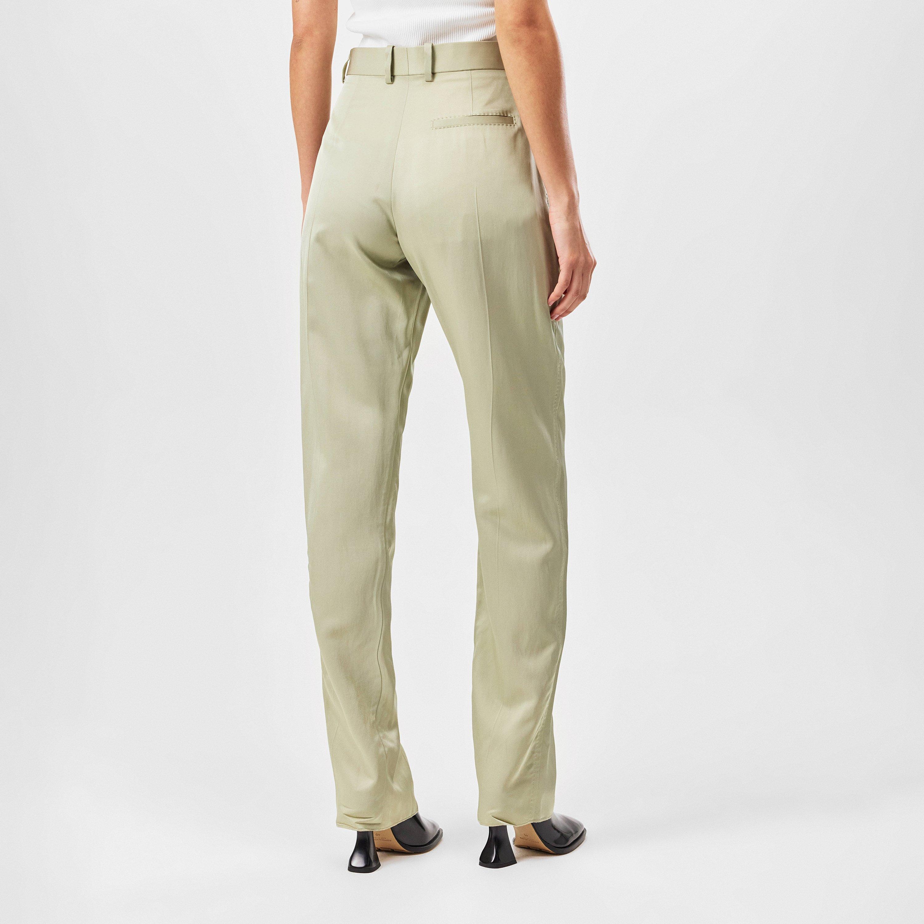 STONE - Bottega Veneta - Viscose Twill Straight Trousers - 4