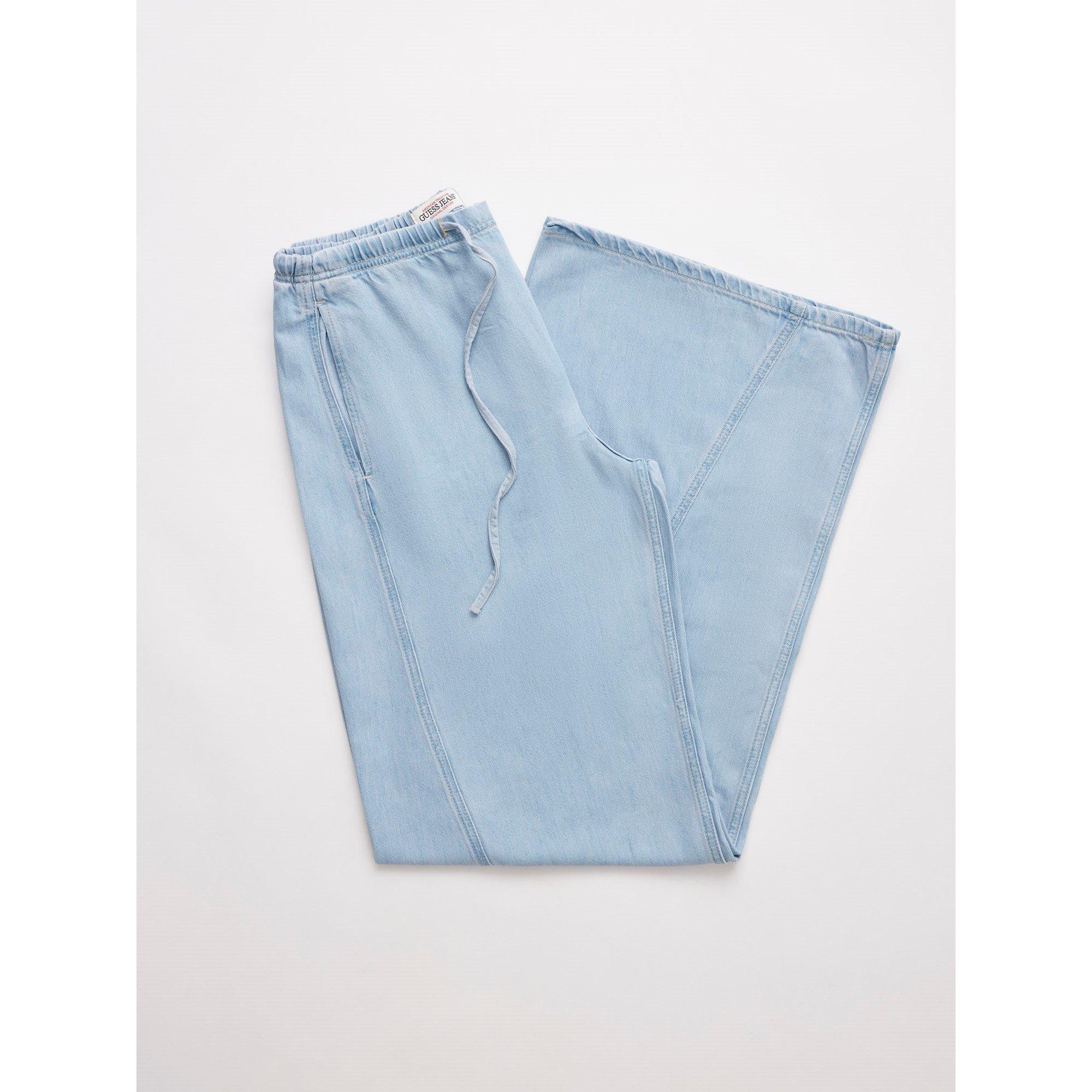 Guess Women's Wide Leg Trousers - Blue - 12 (M)