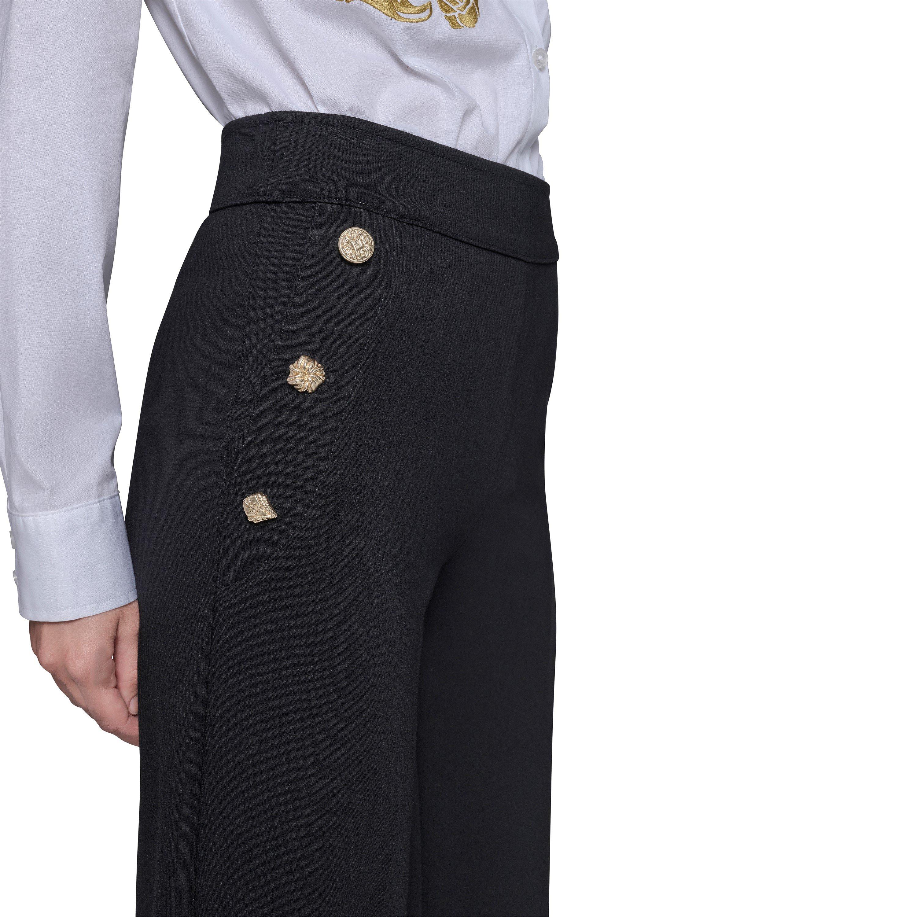 Black - Karl Lagerfeld - Women's Sportswear Wide Leg Trousers - 2