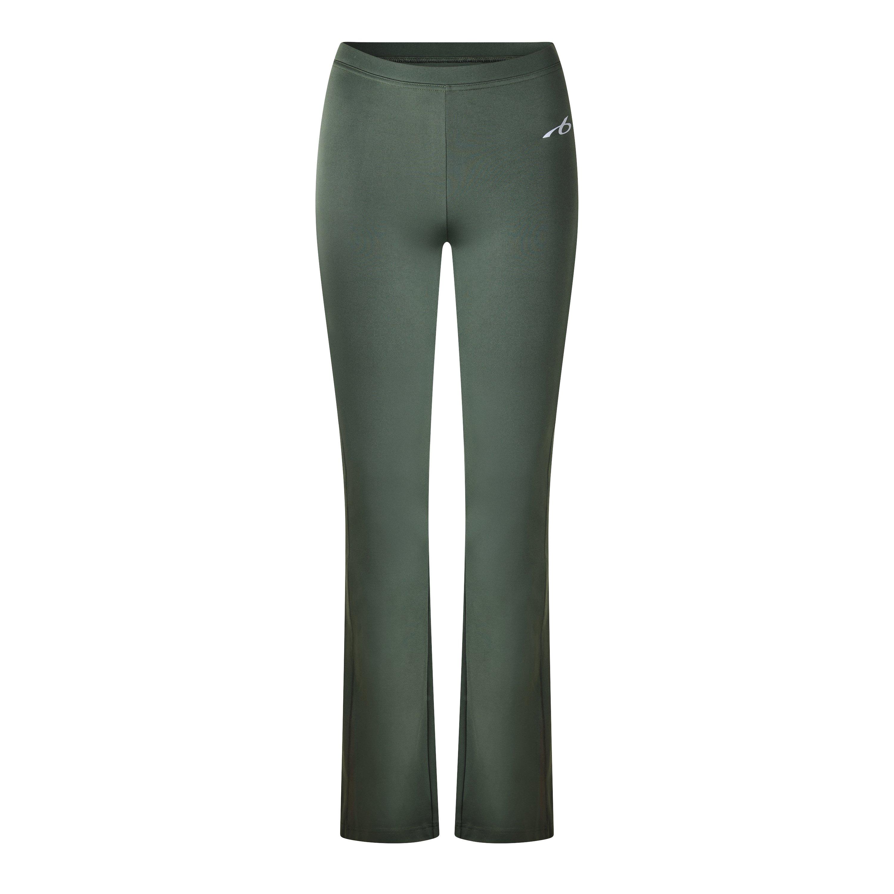 Khaki/Lime - Balenciaga - Bal Flared Leggings Ld64 - 1